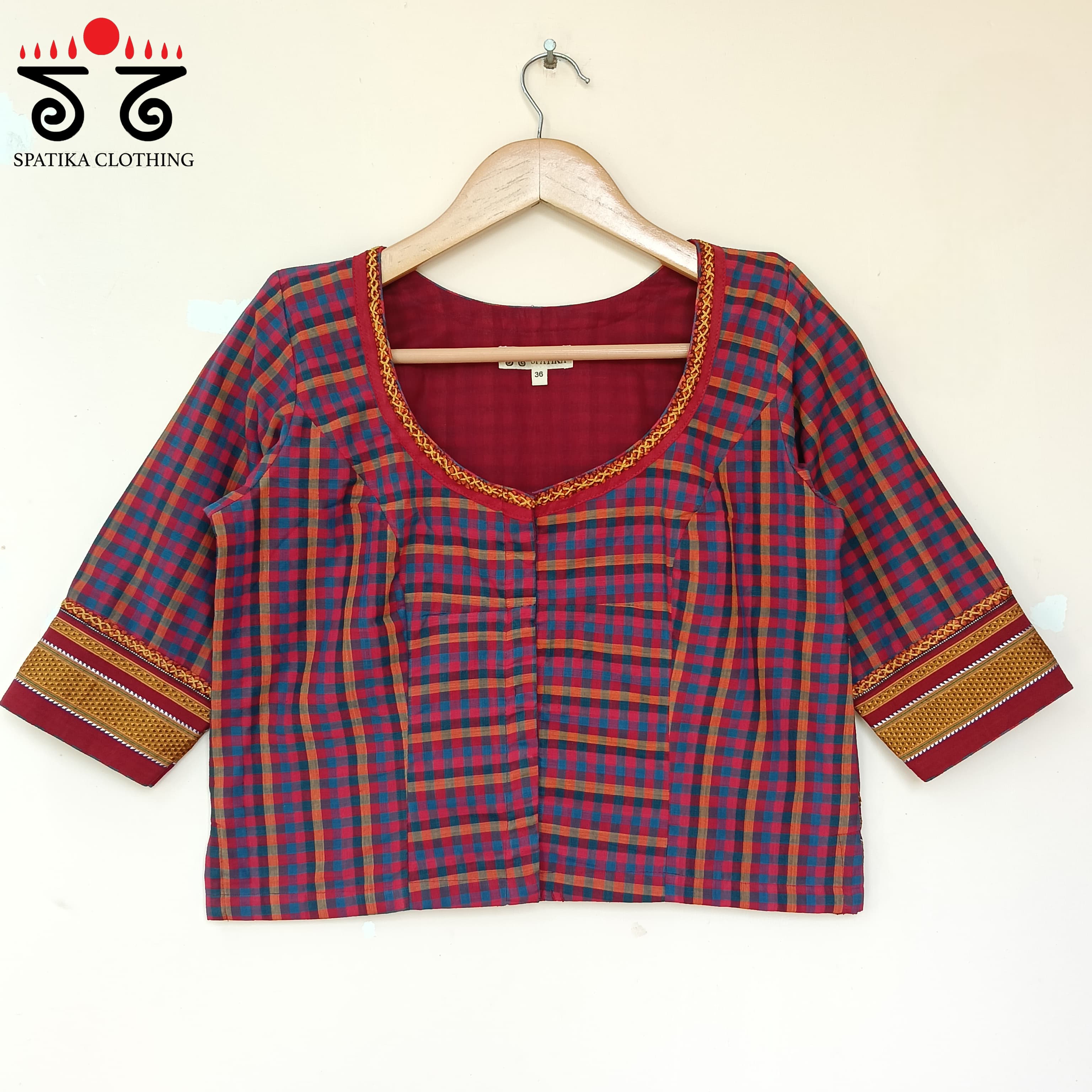 The Peacock Kalamkari Croptop