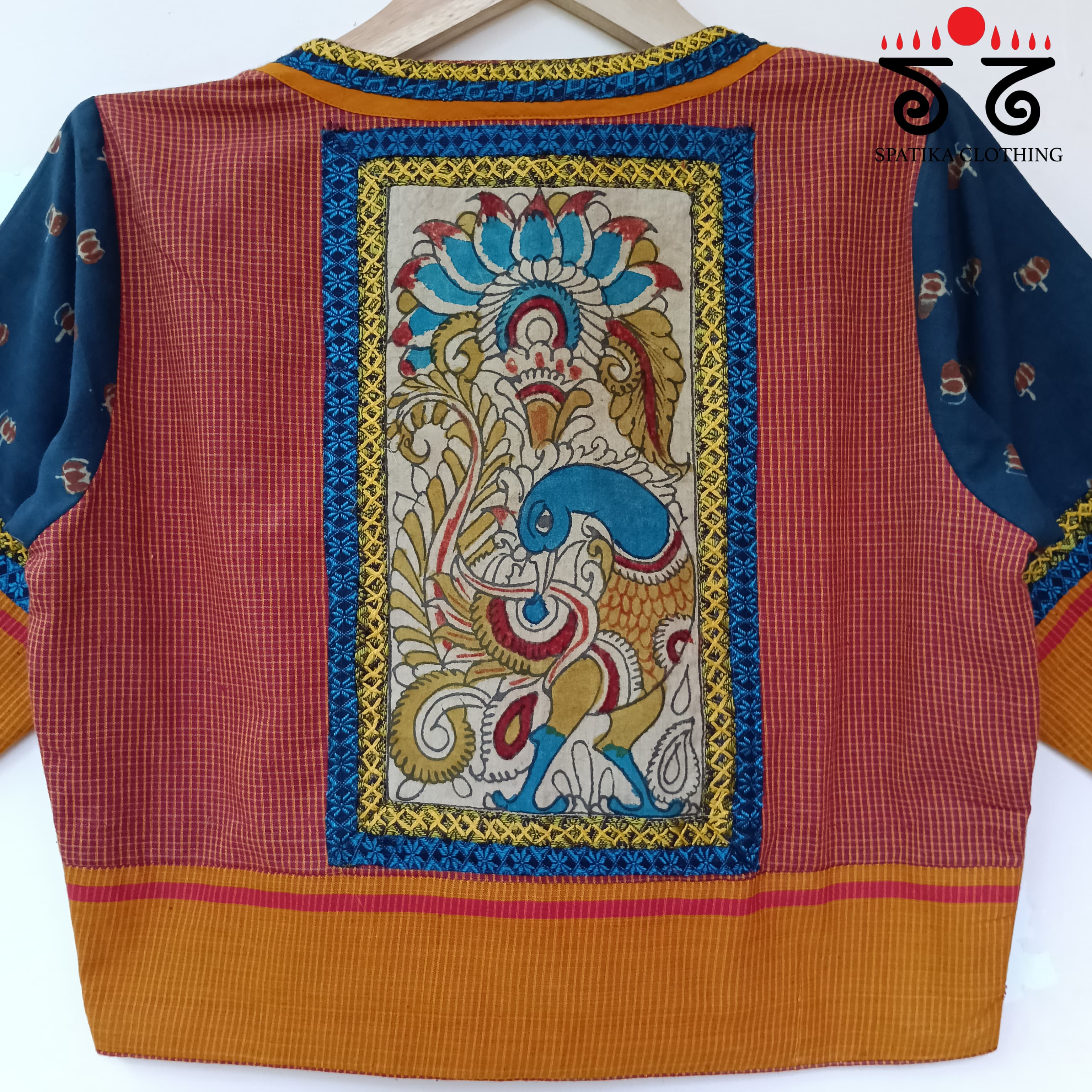 The Peacock Kalamkari Croptop