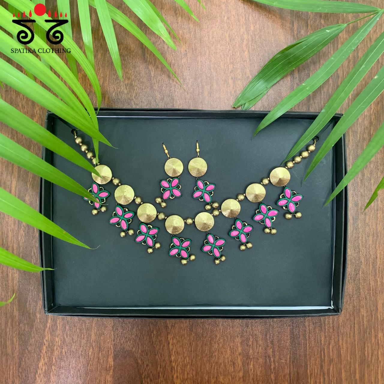 The Vrittkriti Set-Terracotta Jewellery Set
