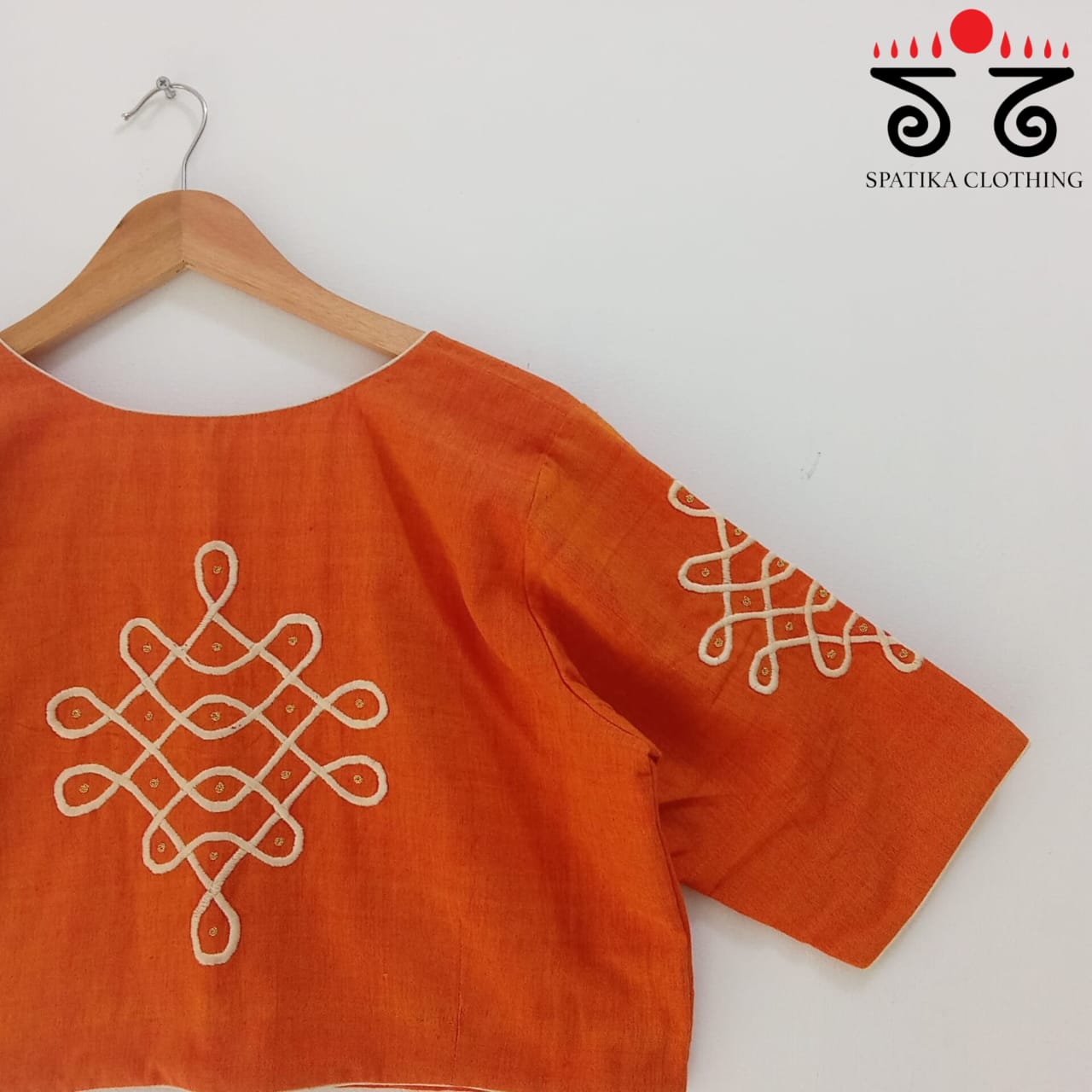 The Solid Kolam Blouse