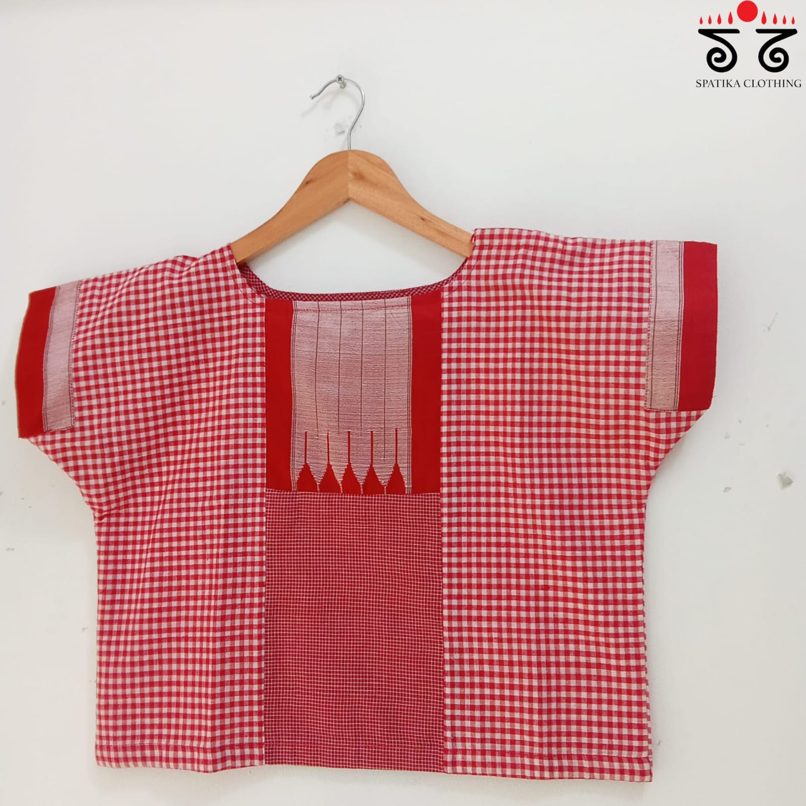 Handcrafted Ilkal Crop Top