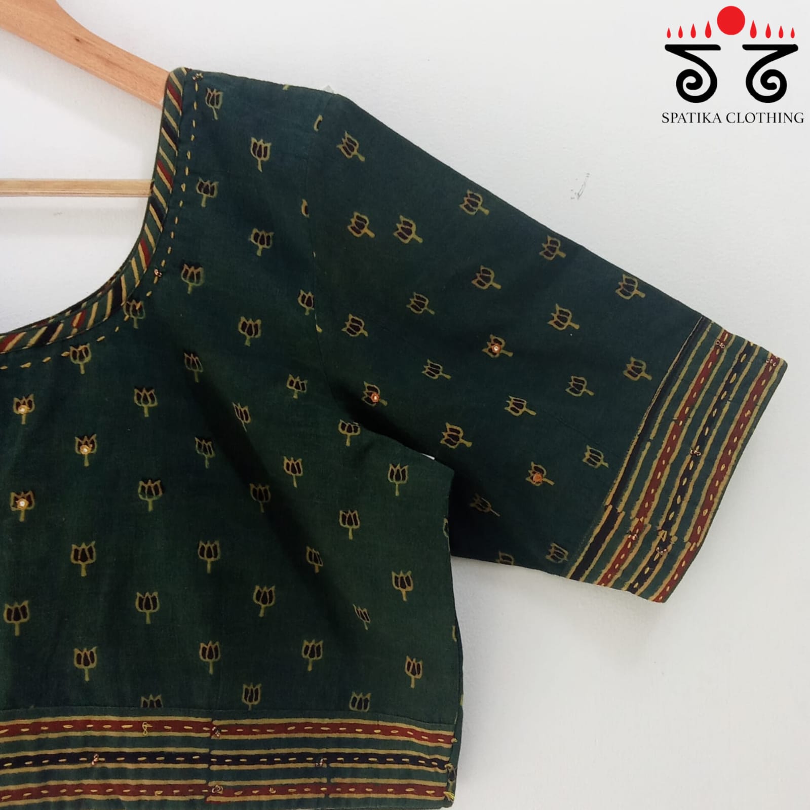 Lotus Ajrak Blouse