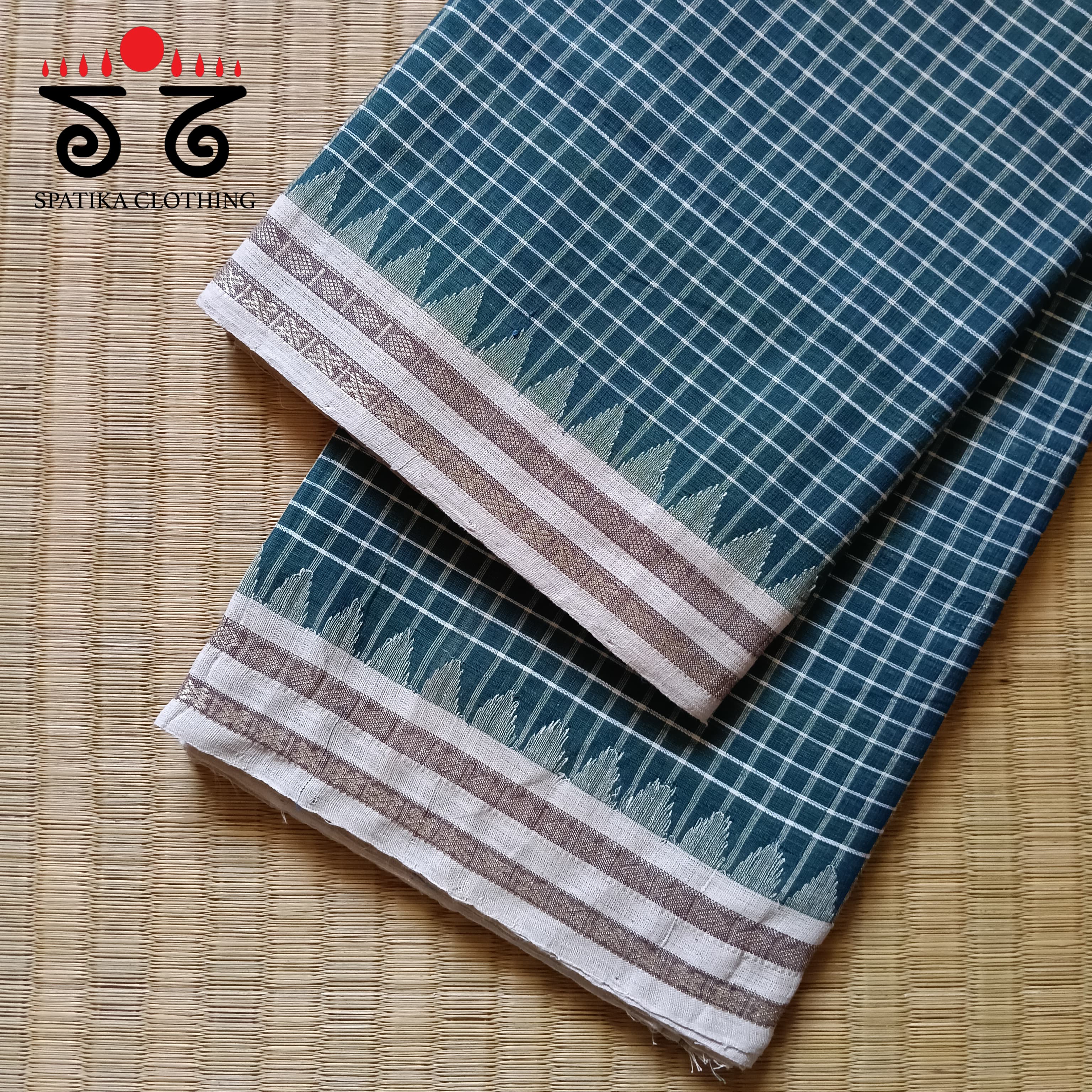 Ponduru Handspun Cotton Saree - Checks!
