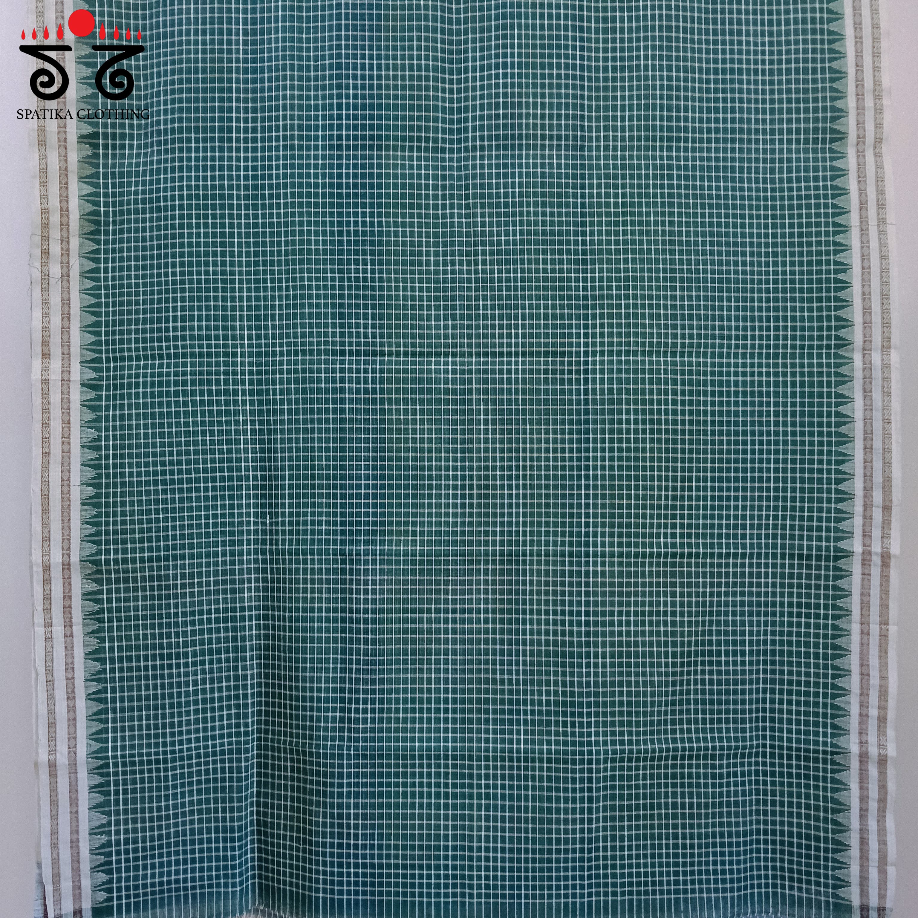 Ponduru Handspun Cotton Saree - Checks!