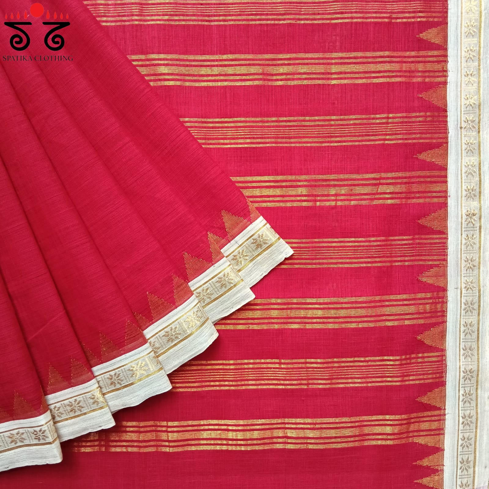 Ponduru Handspun Cotton Saree