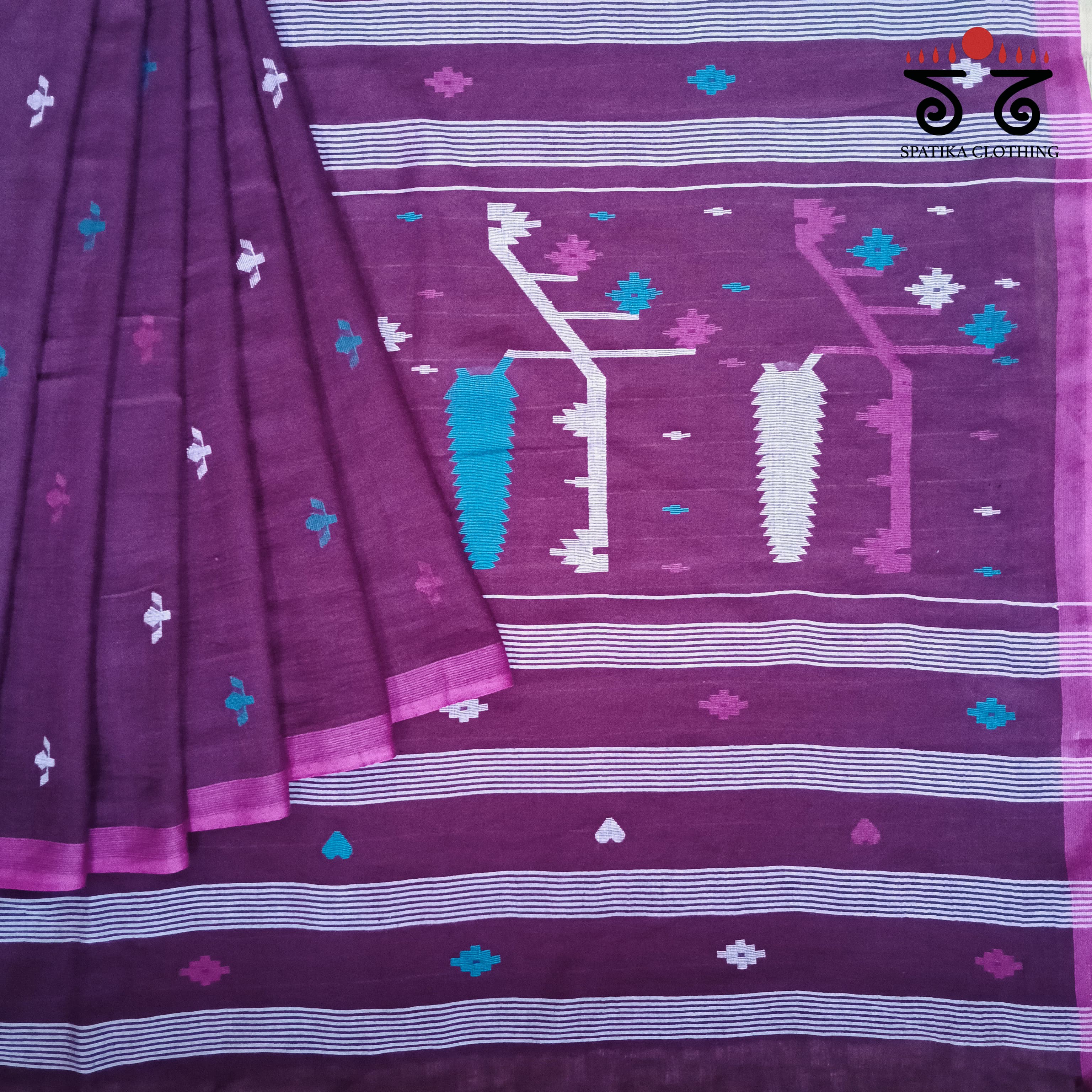 Jamdhani on Bengal Cotton Saree