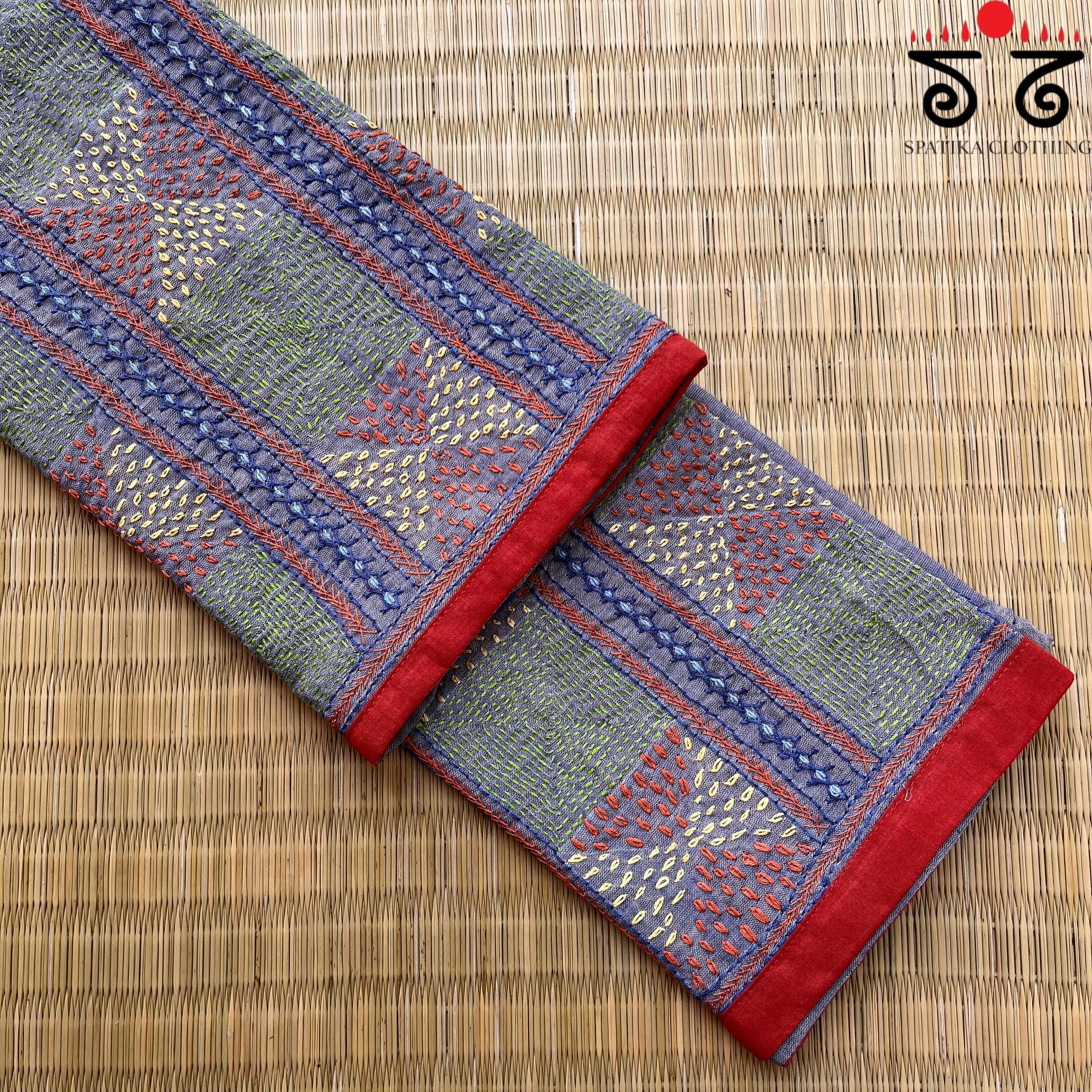 Banjara Hand Embroidered Blouse Fabric