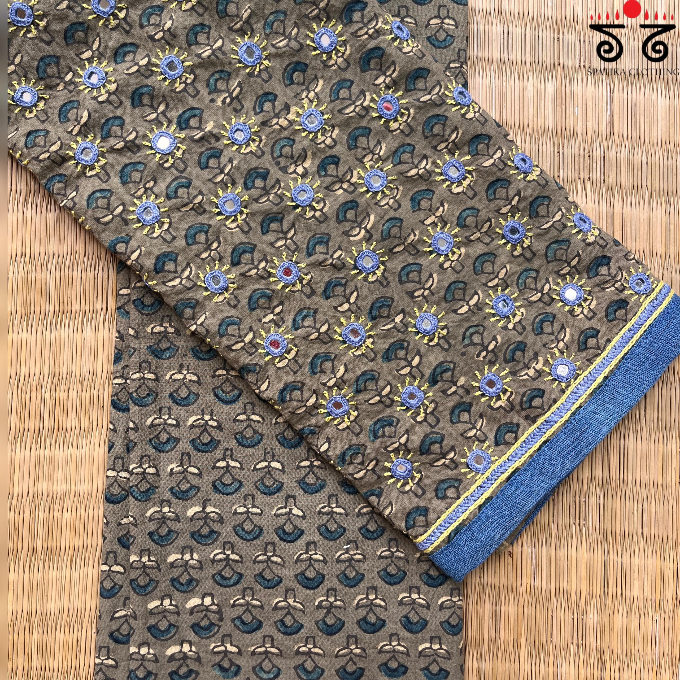 Banjara Hand Embroidered Blouse Fabric