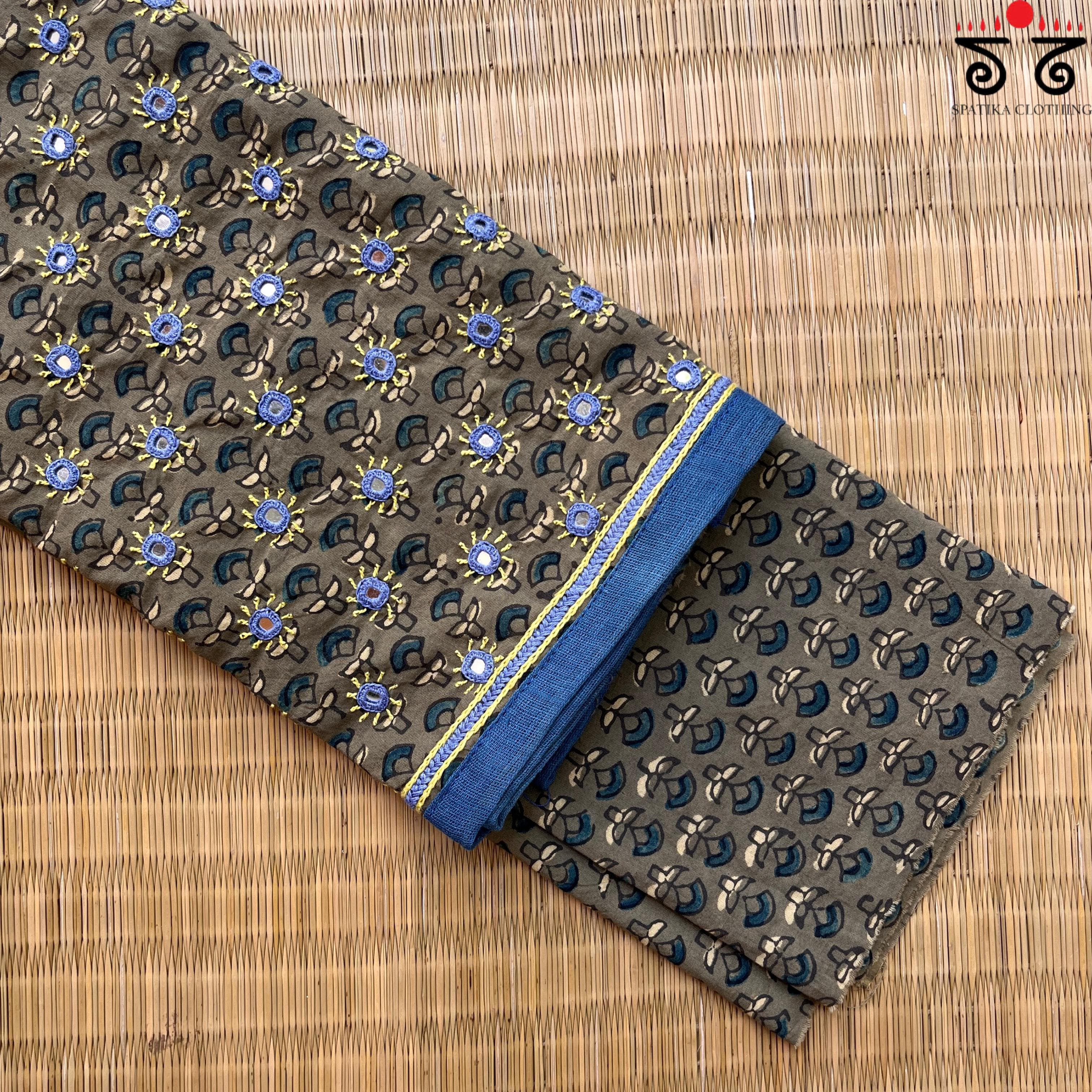 Banjara Hand Embroidered Blouse Fabric