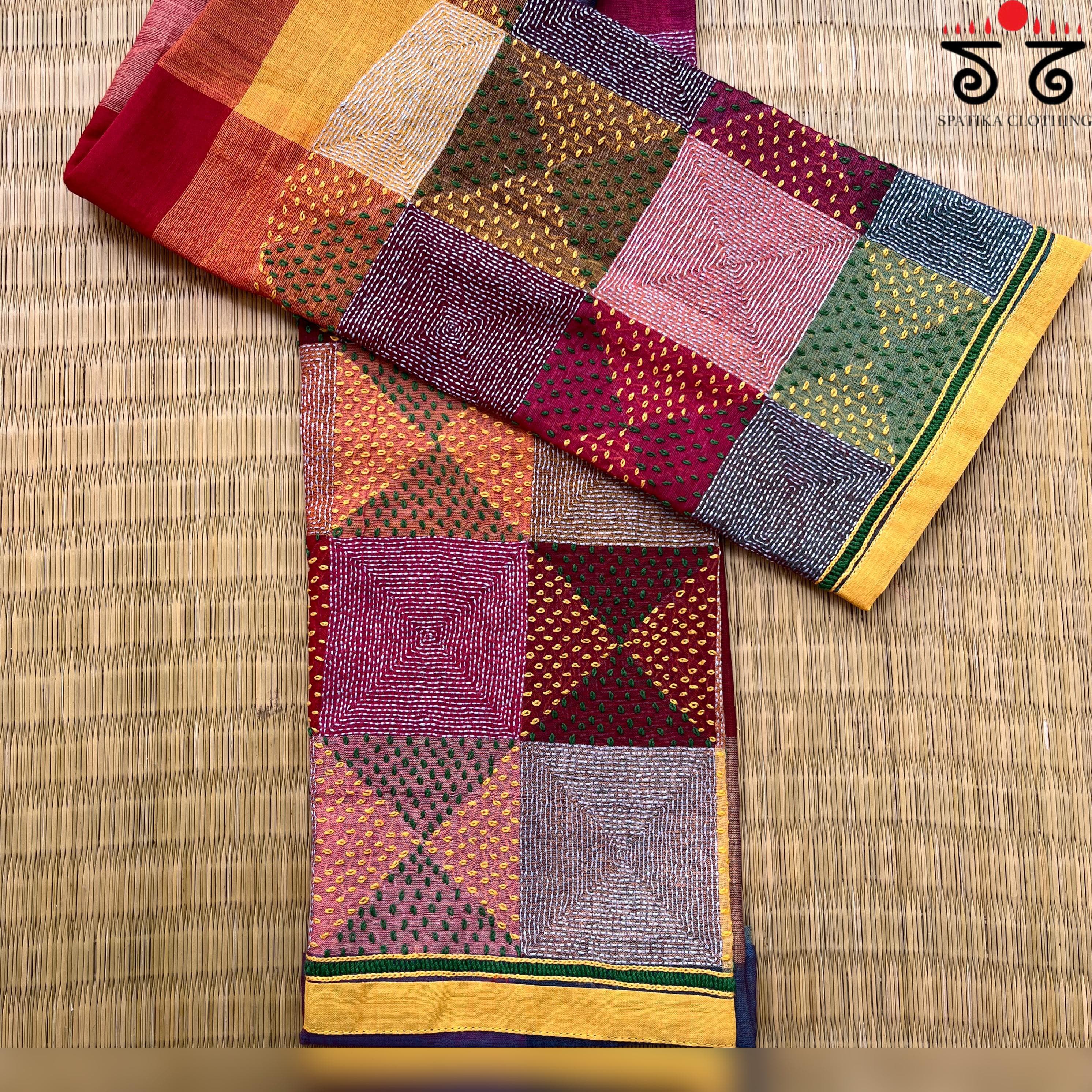 Banjara Hand Embroidered Blouse Fabric