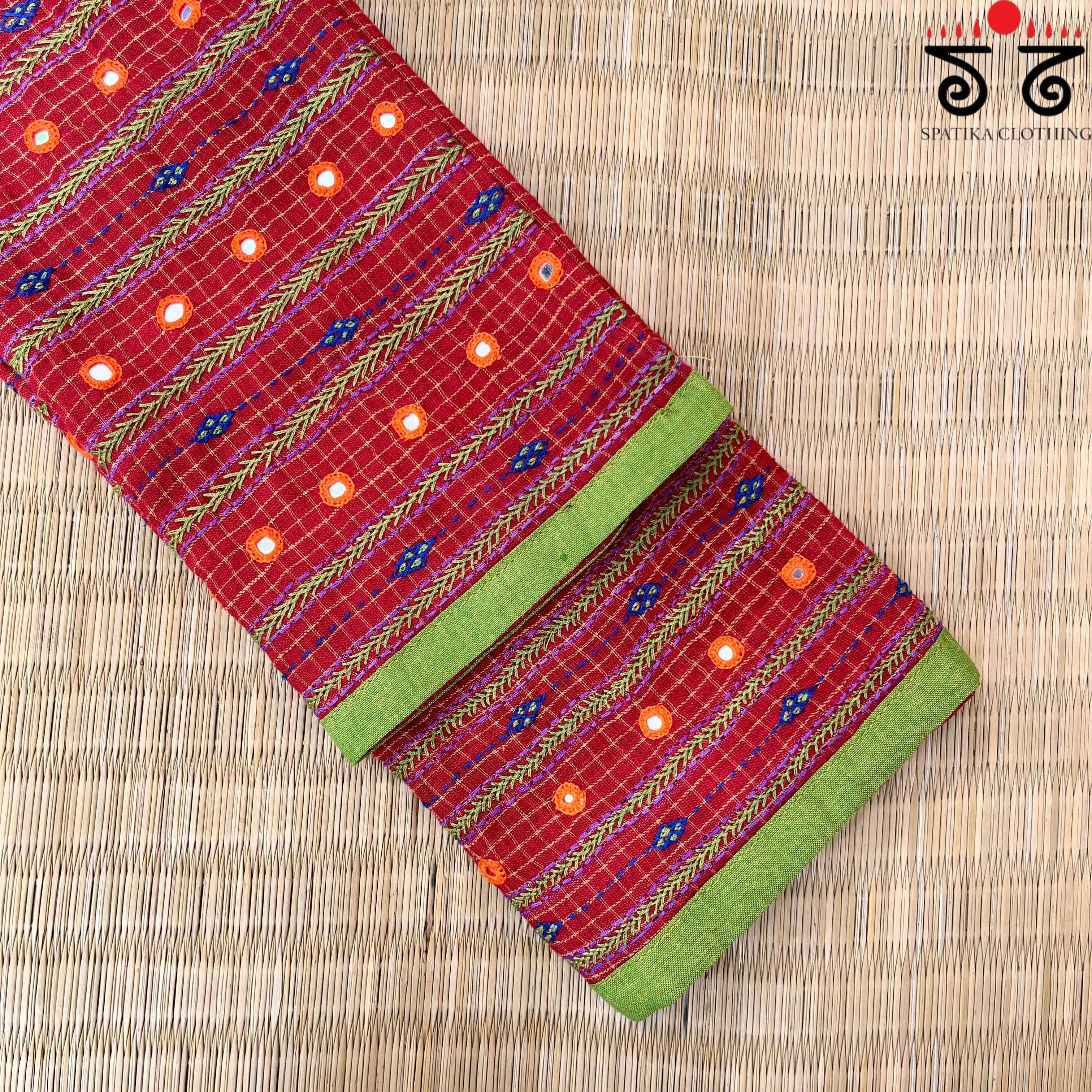 Banjara Hand Embroidered Blouse Fabric