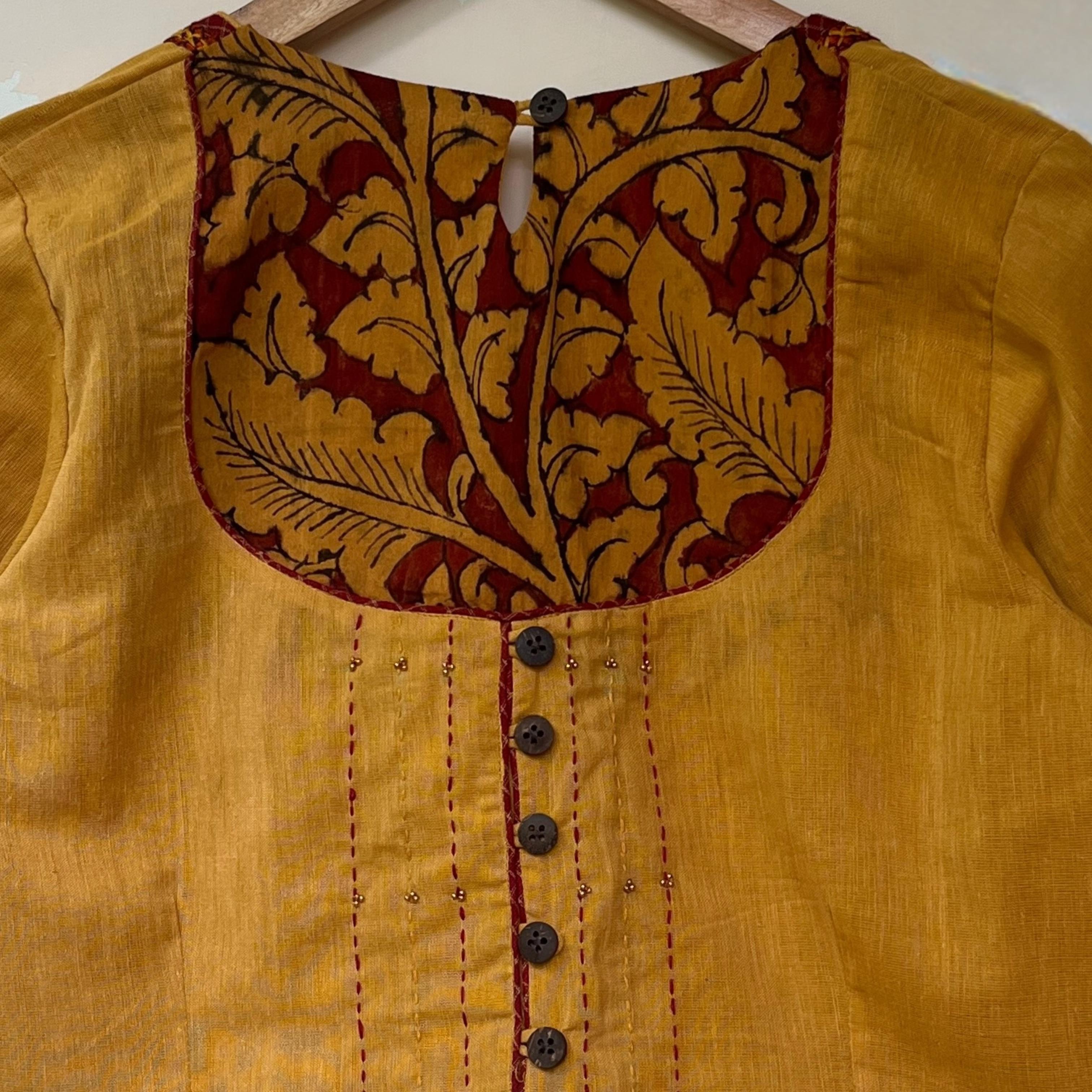 The Kalamkari Yoke Blouse