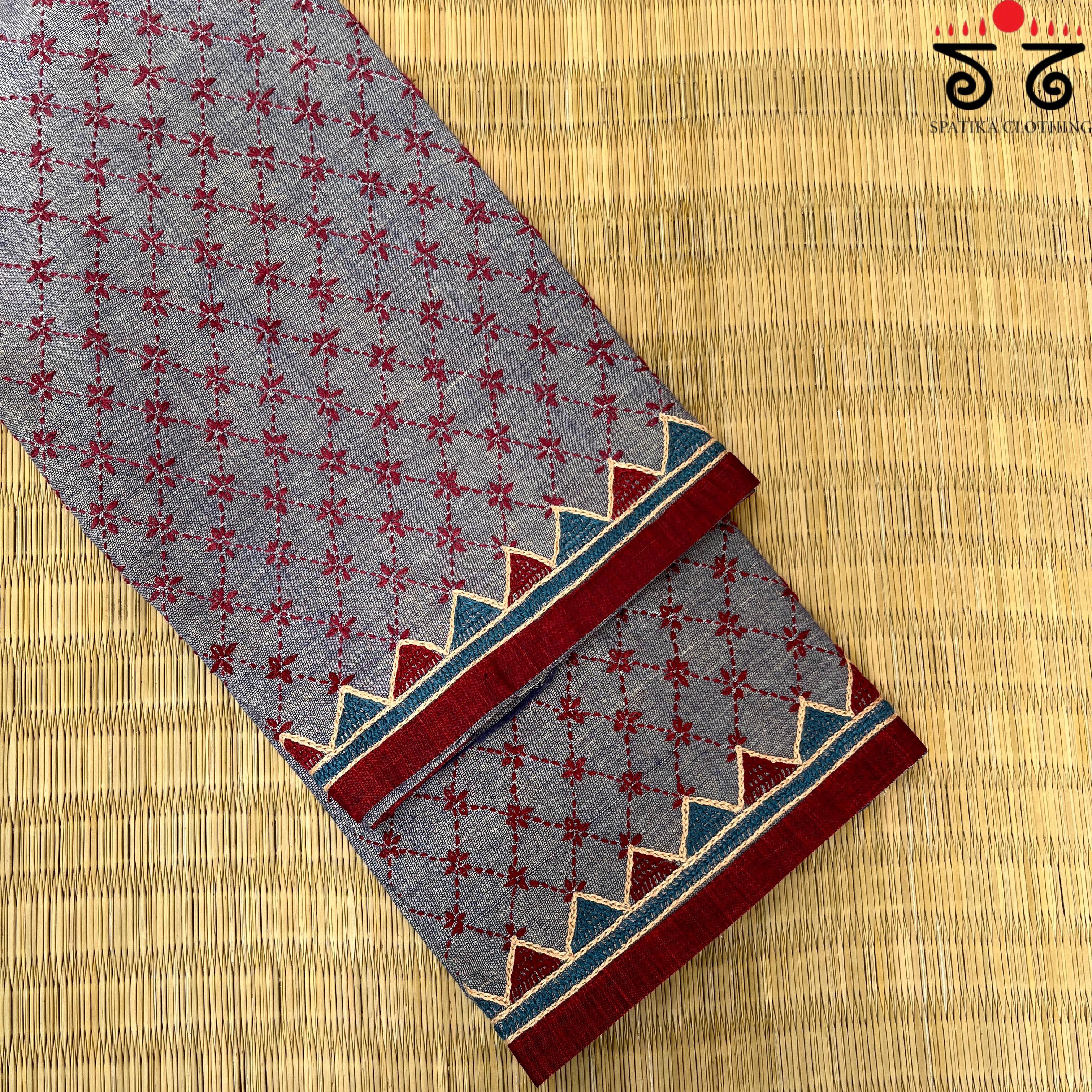 Banjara Hand Embroidered Blouse Fabric