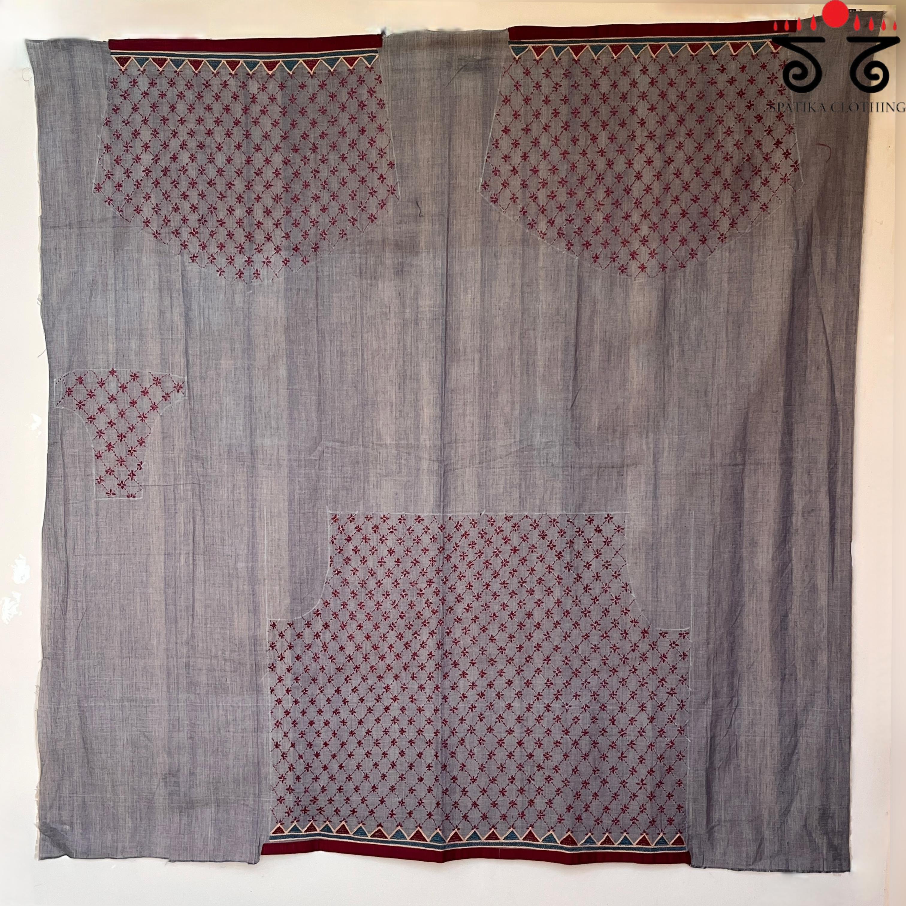 Banjara Hand Embroidered Blouse Fabric