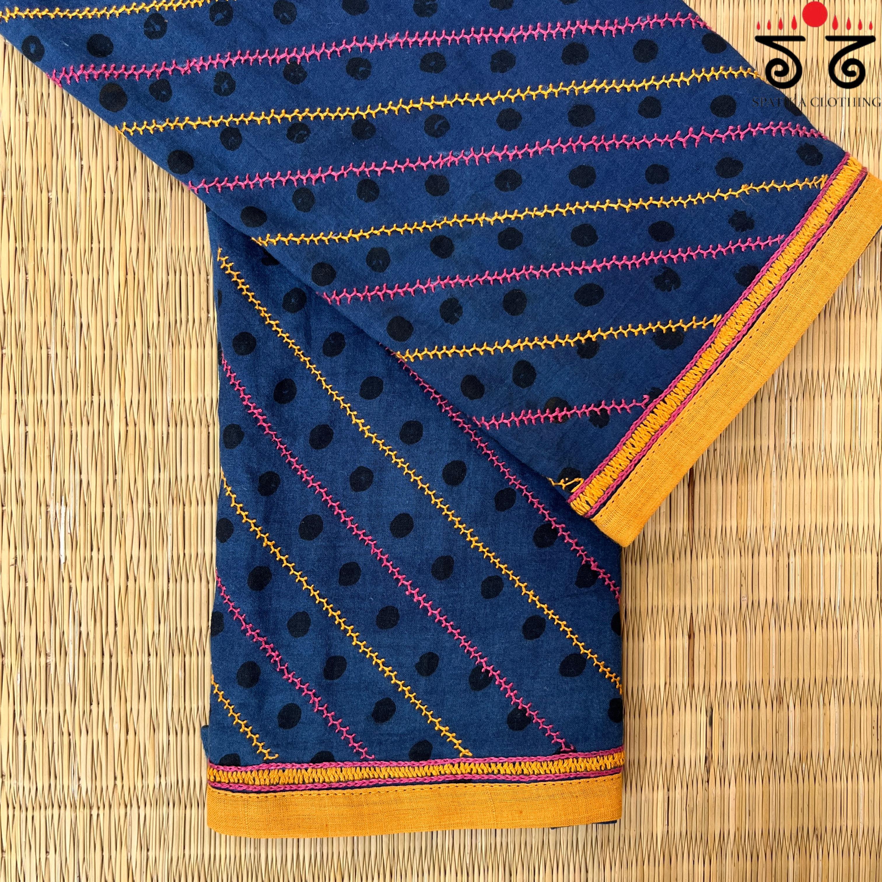 Banjara Hand Embroidered Blouse Fabric