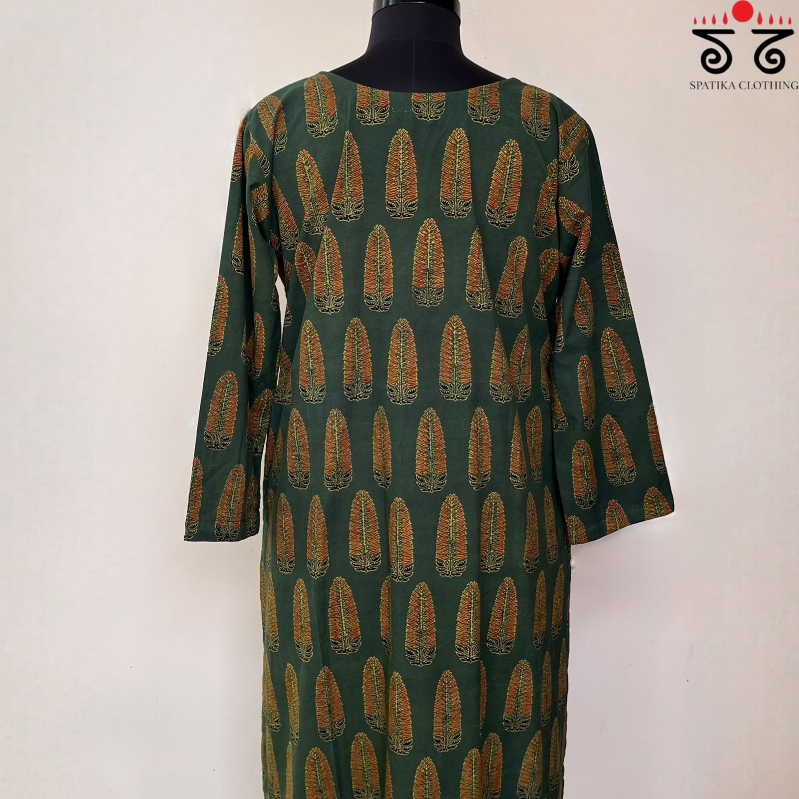 Ajrak Co-ord Set - Green!
