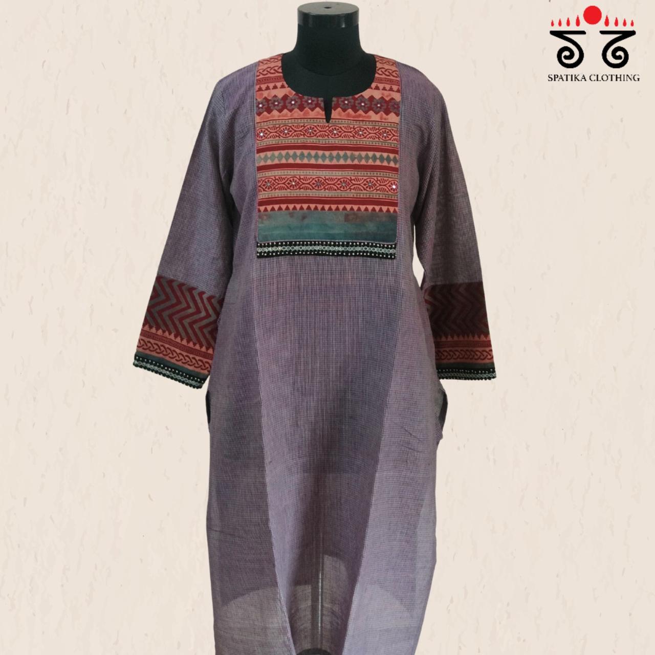 Ajrak Hand - Blockprinted Revival Kurta