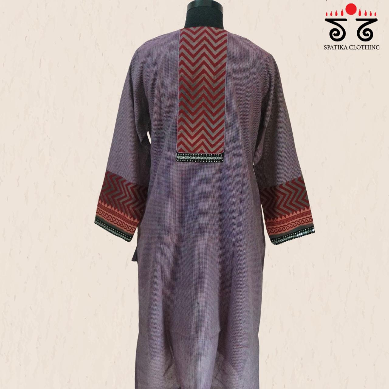 Ajrak Hand - Blockprinted Revival Kurta