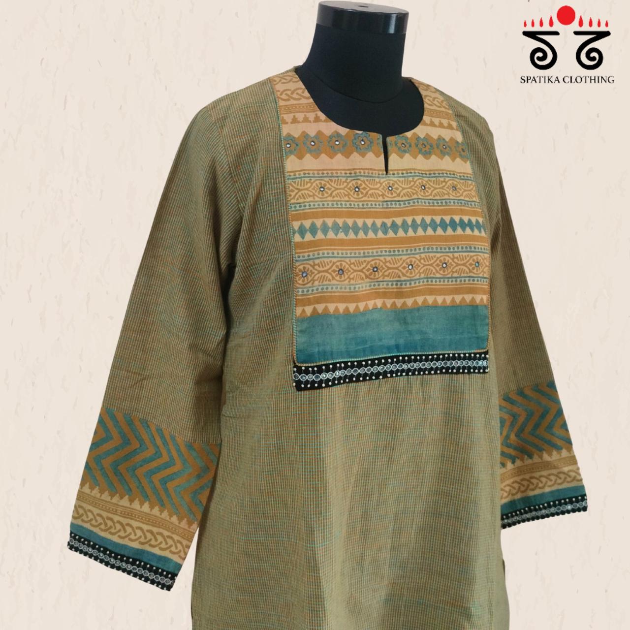 Ajrak Hand - Blockprinted Revival Kurta