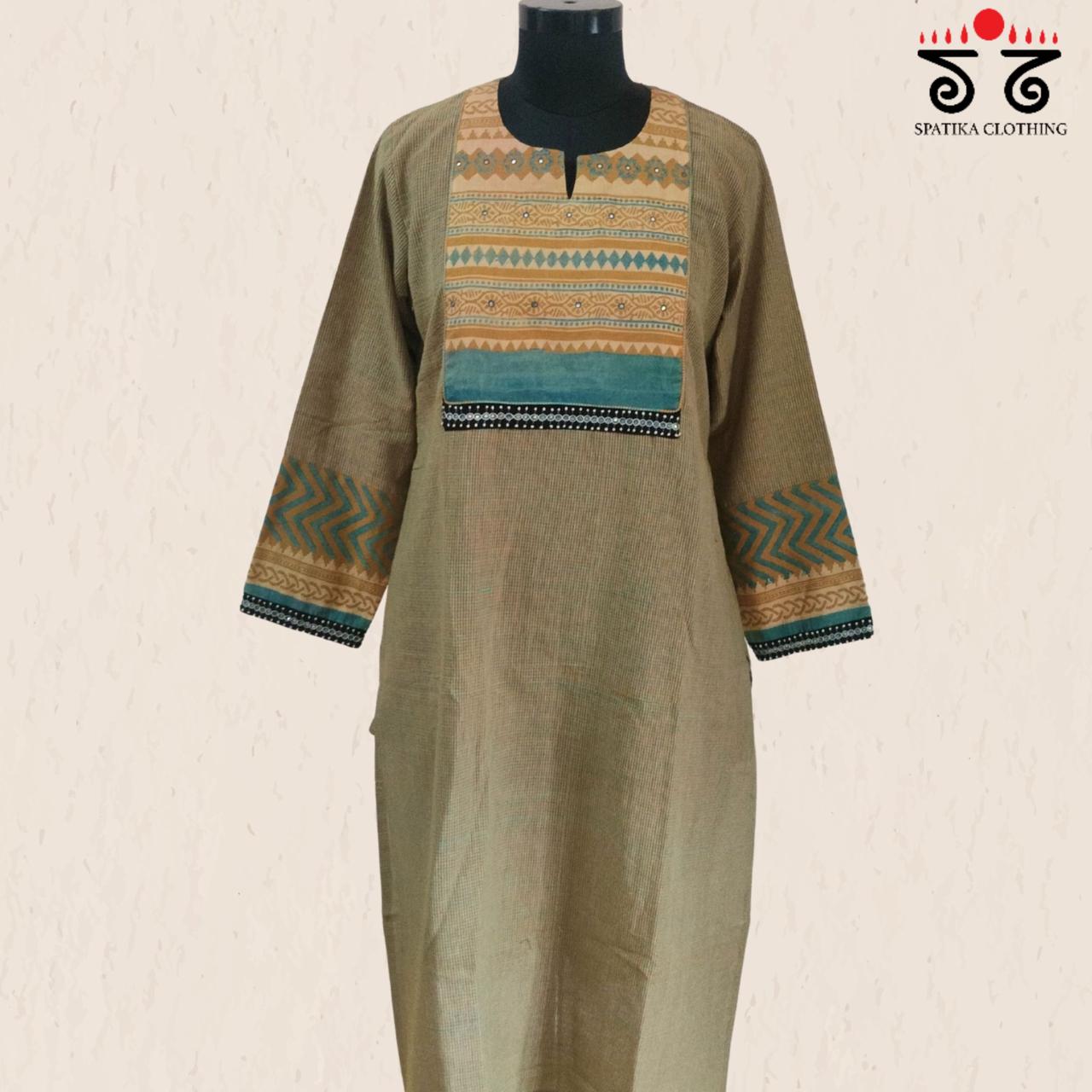 Ajrak Hand - Blockprinted Revival Kurta