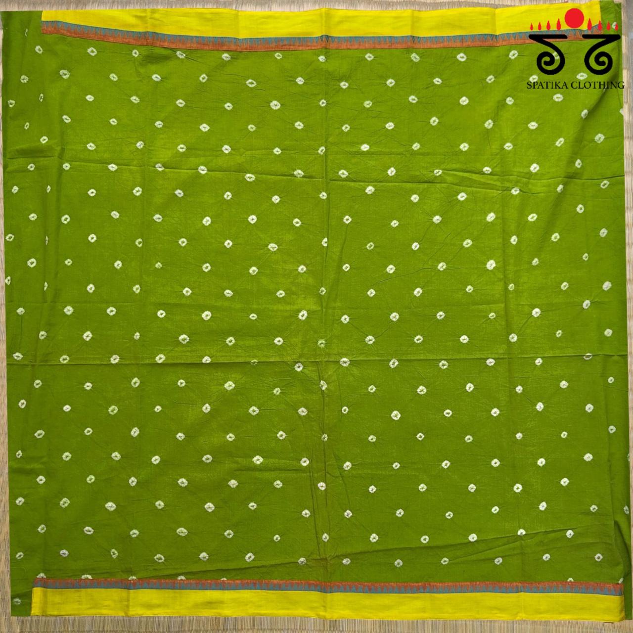 Andhra Handwoven Cotton Saree - Special Blouse