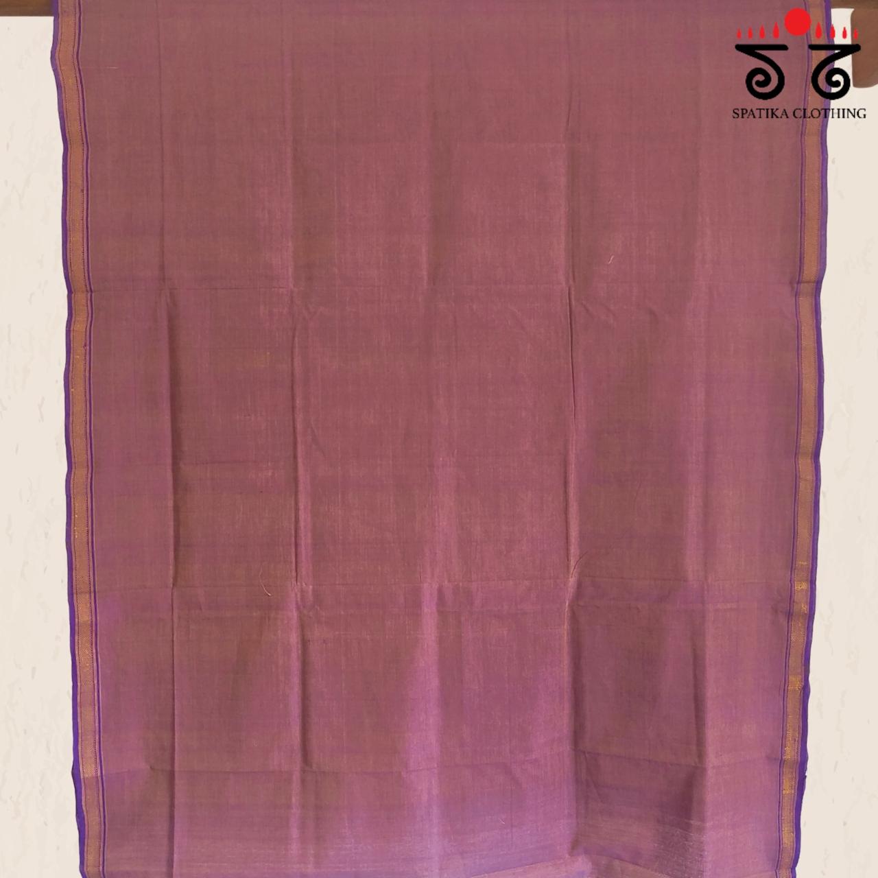 Andhra Handwoven Cotton Saree - Special Blouse