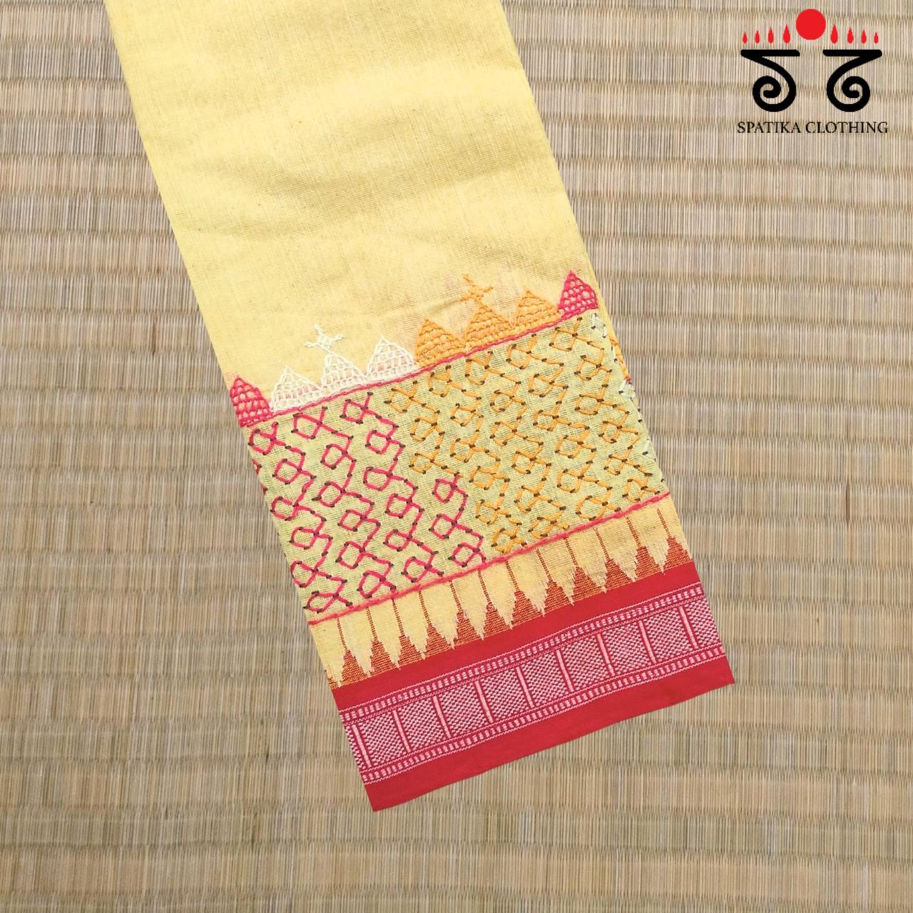 Lambani Handembroidery on Ponduru Blouse Fabric