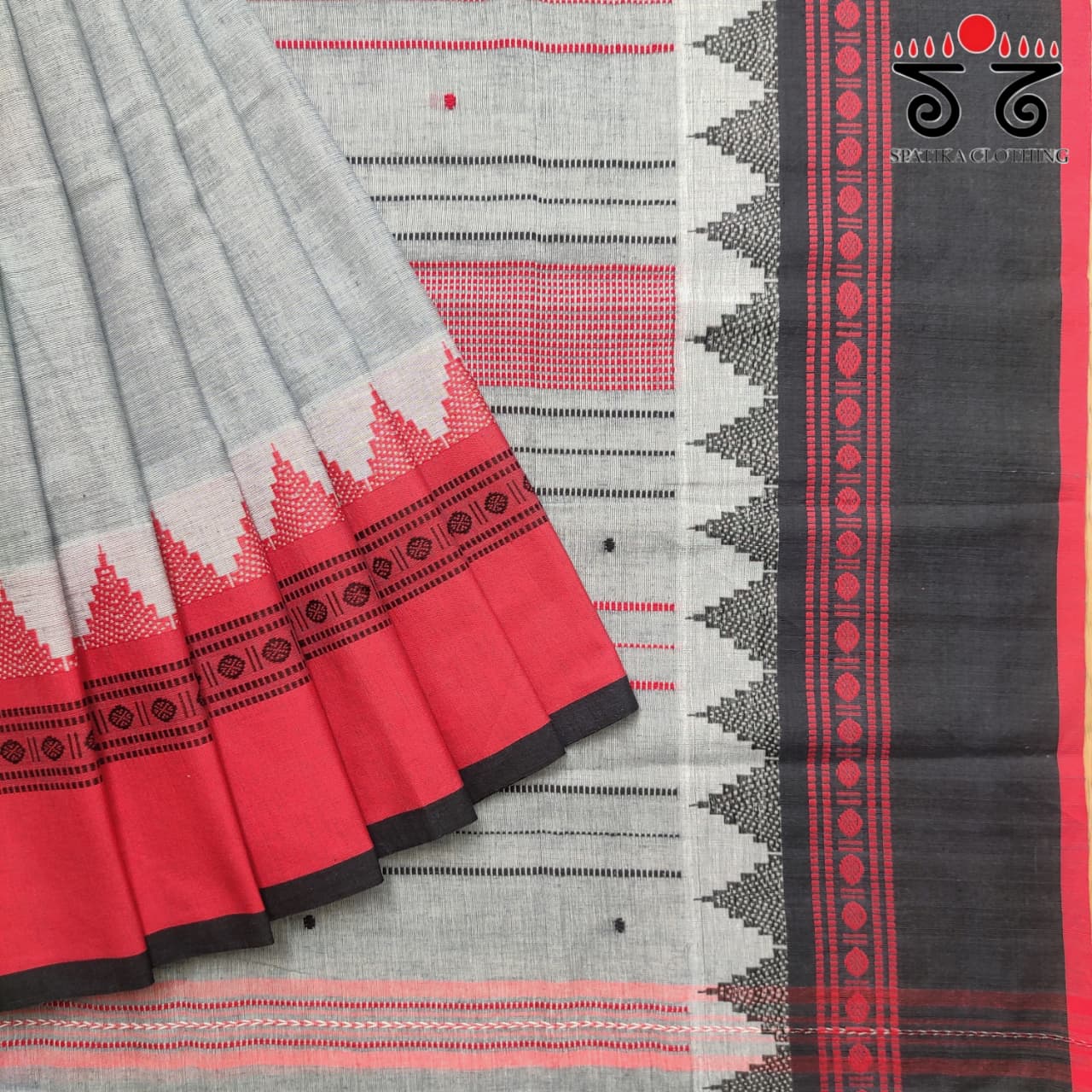 Begampur Handwoven Cotton Saree New!
