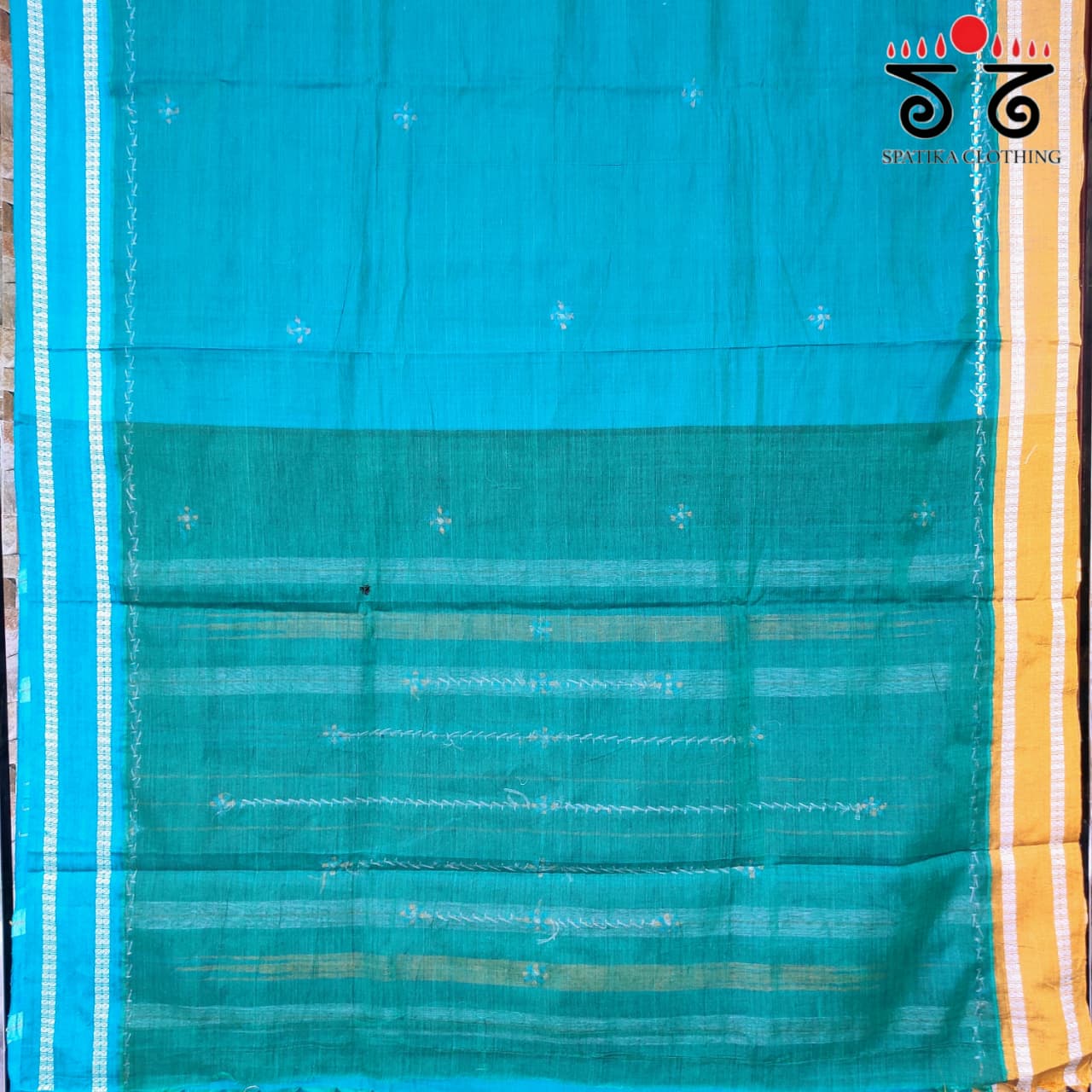 Handembroidered-Andhra Handwoven Cotton Saree
