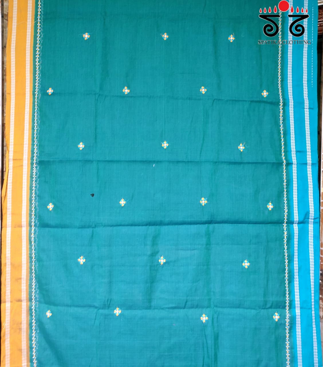 Handembroidered-Andhra Handwoven Cotton Saree