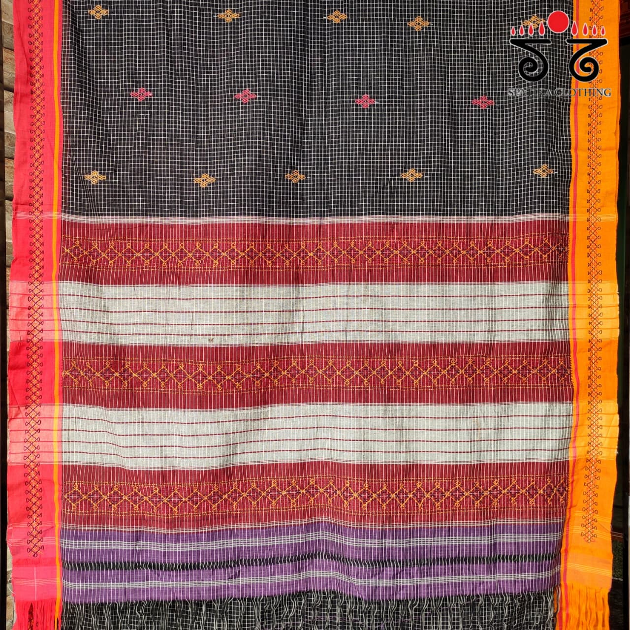 Lambani Handembroidery Patteda Anchu Saree