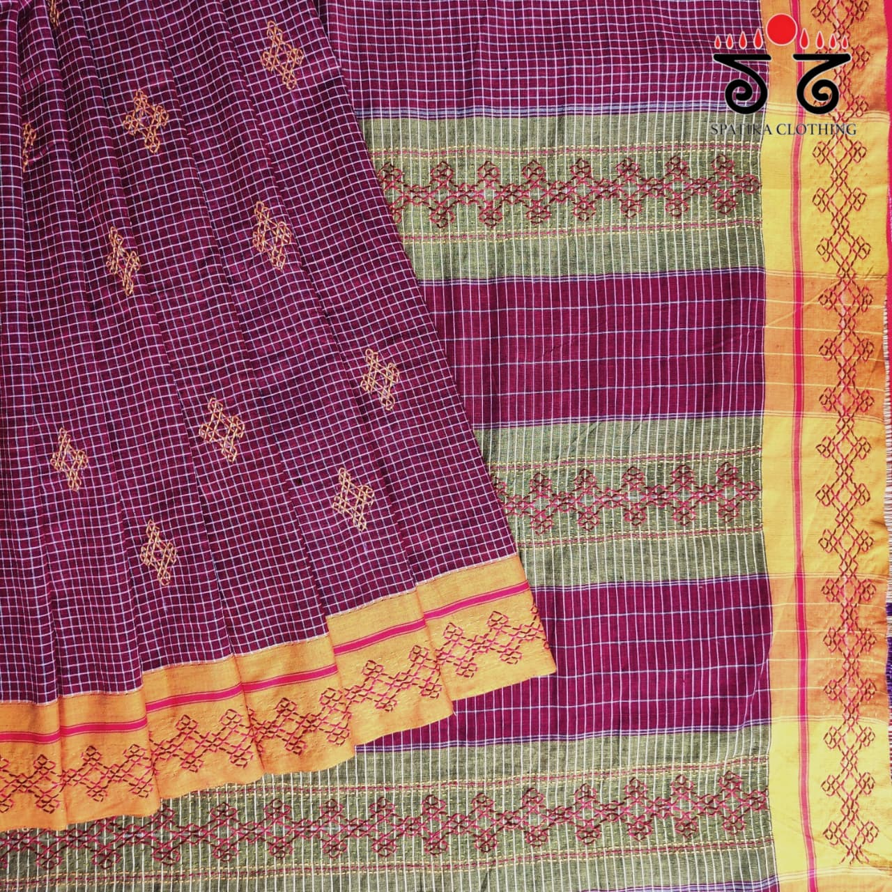 Lambani Handembroidery Patteda Anchu Saree