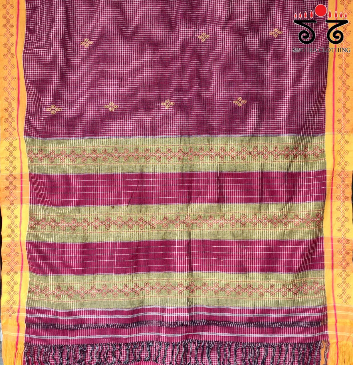 Lambani Handembroidery Patteda Anchu Saree