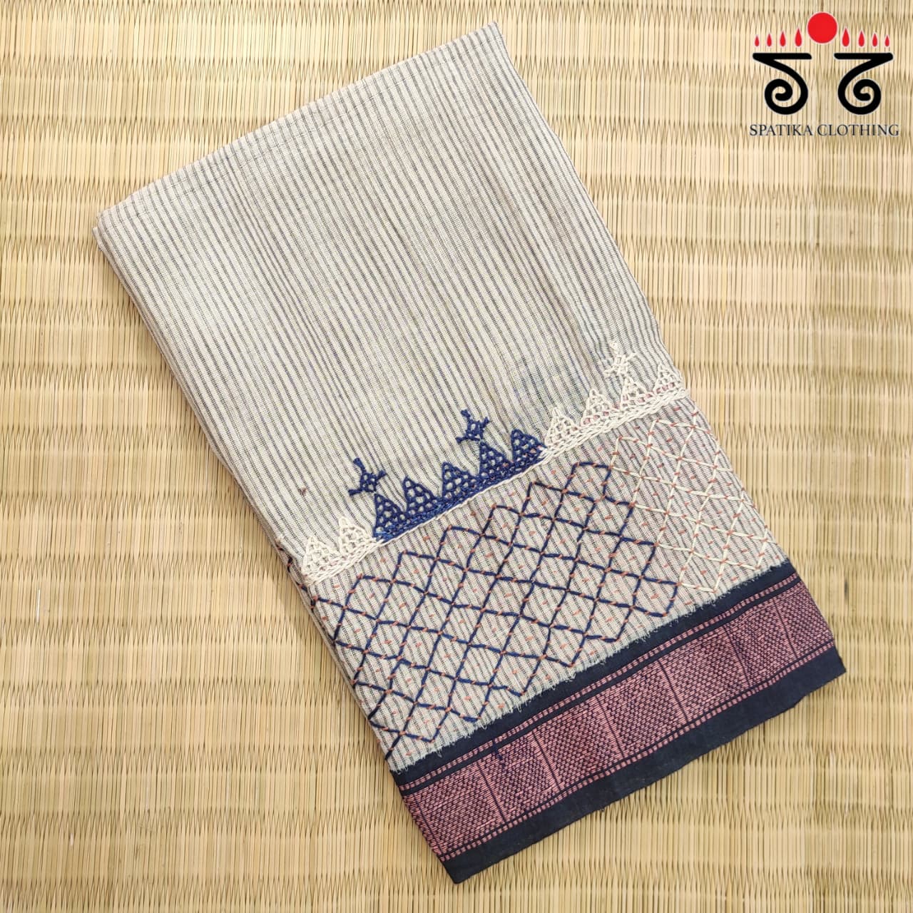 Lambani Handembroidery on Ponduru Blouse Fabric