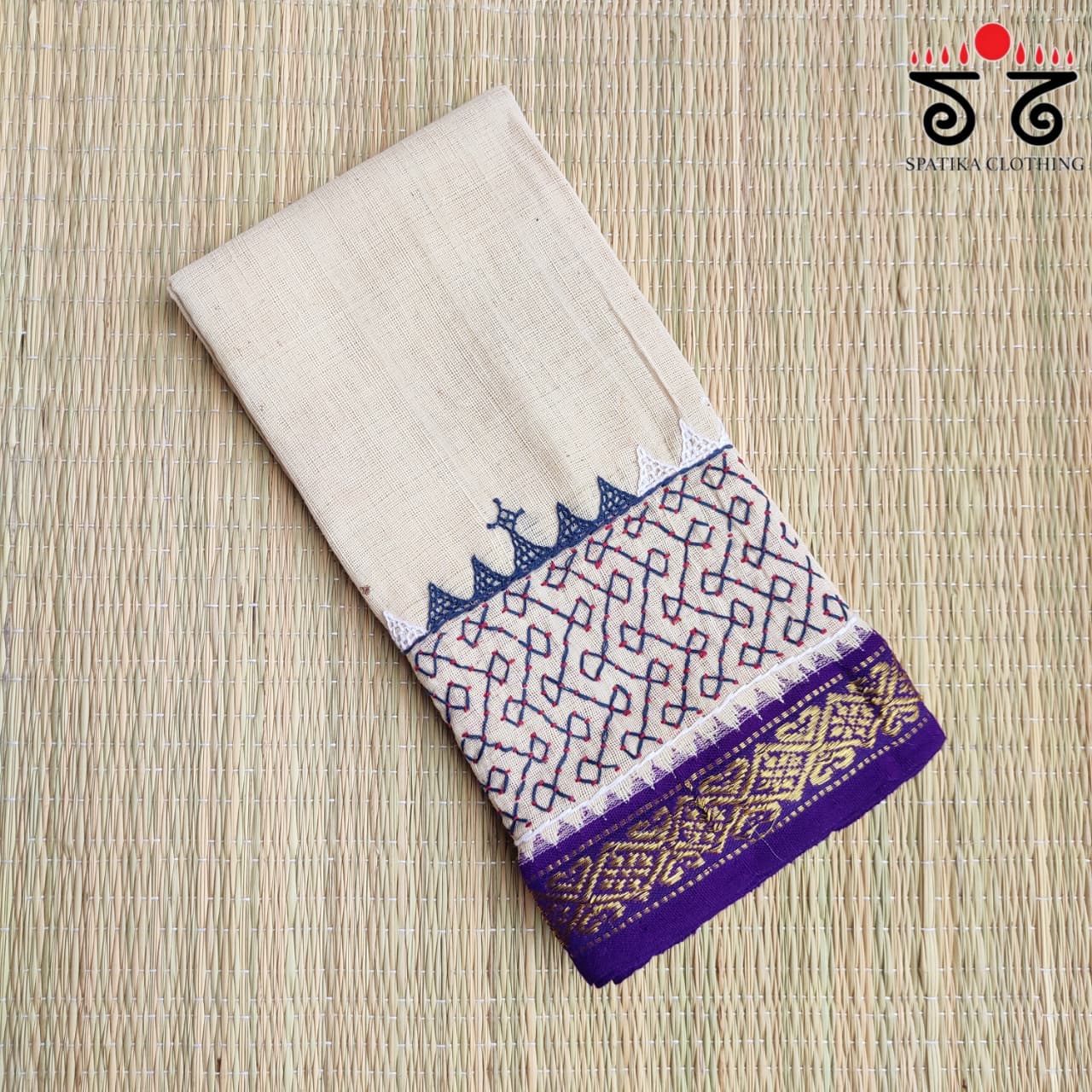Lambani Hand-embroidered Ponduru Blouse Fabric