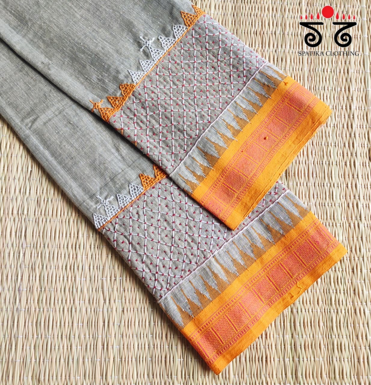 Lambani Hand-embroidered Ponduru Blouse Fabric