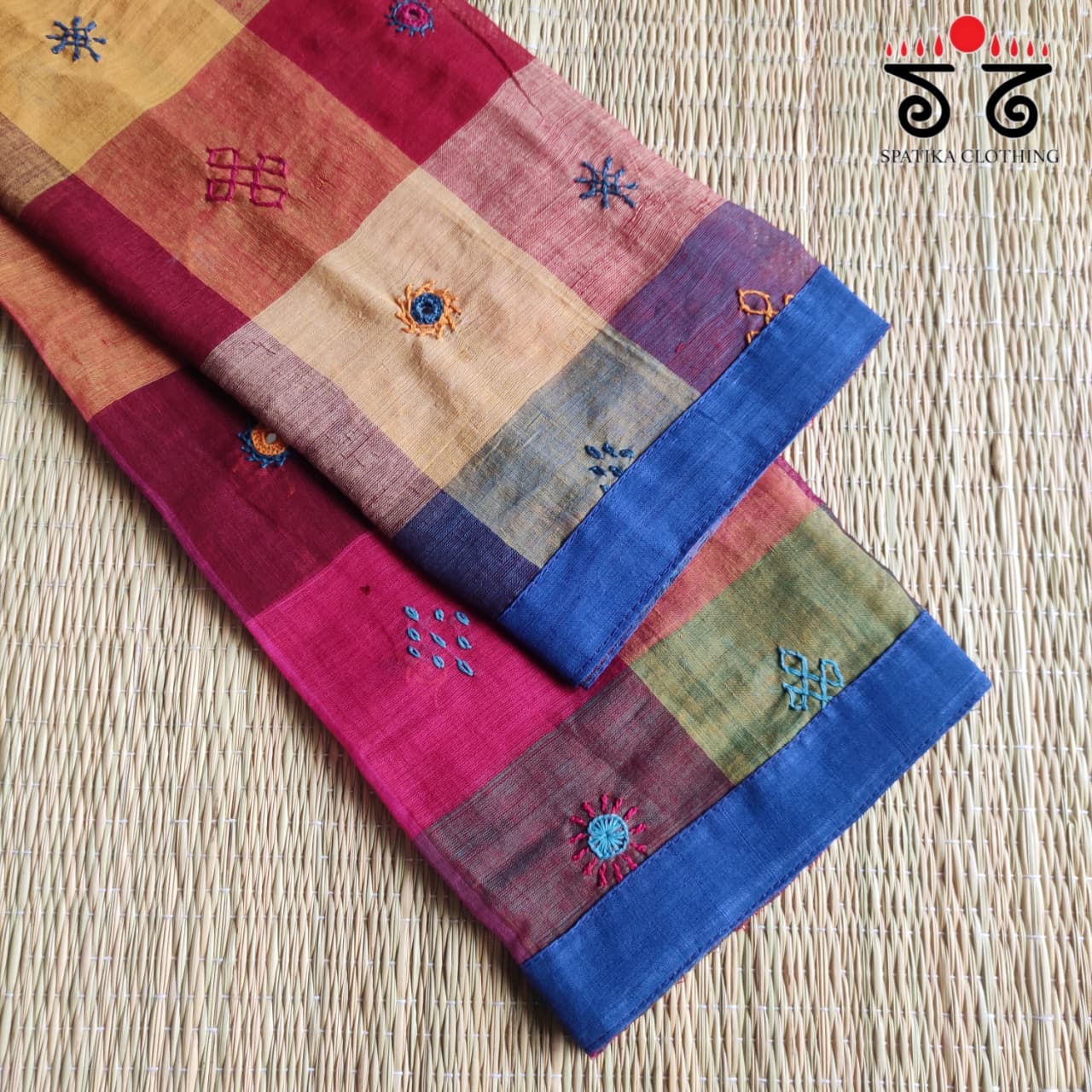 Banjara Hand Embroidered Mirror Work Blouse Fabric