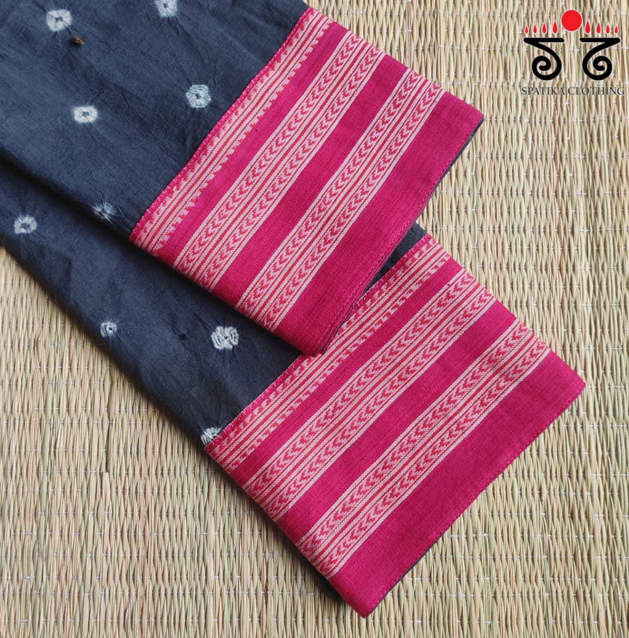 Banjara Hand Embroidered Bandhani Blouse Fabric