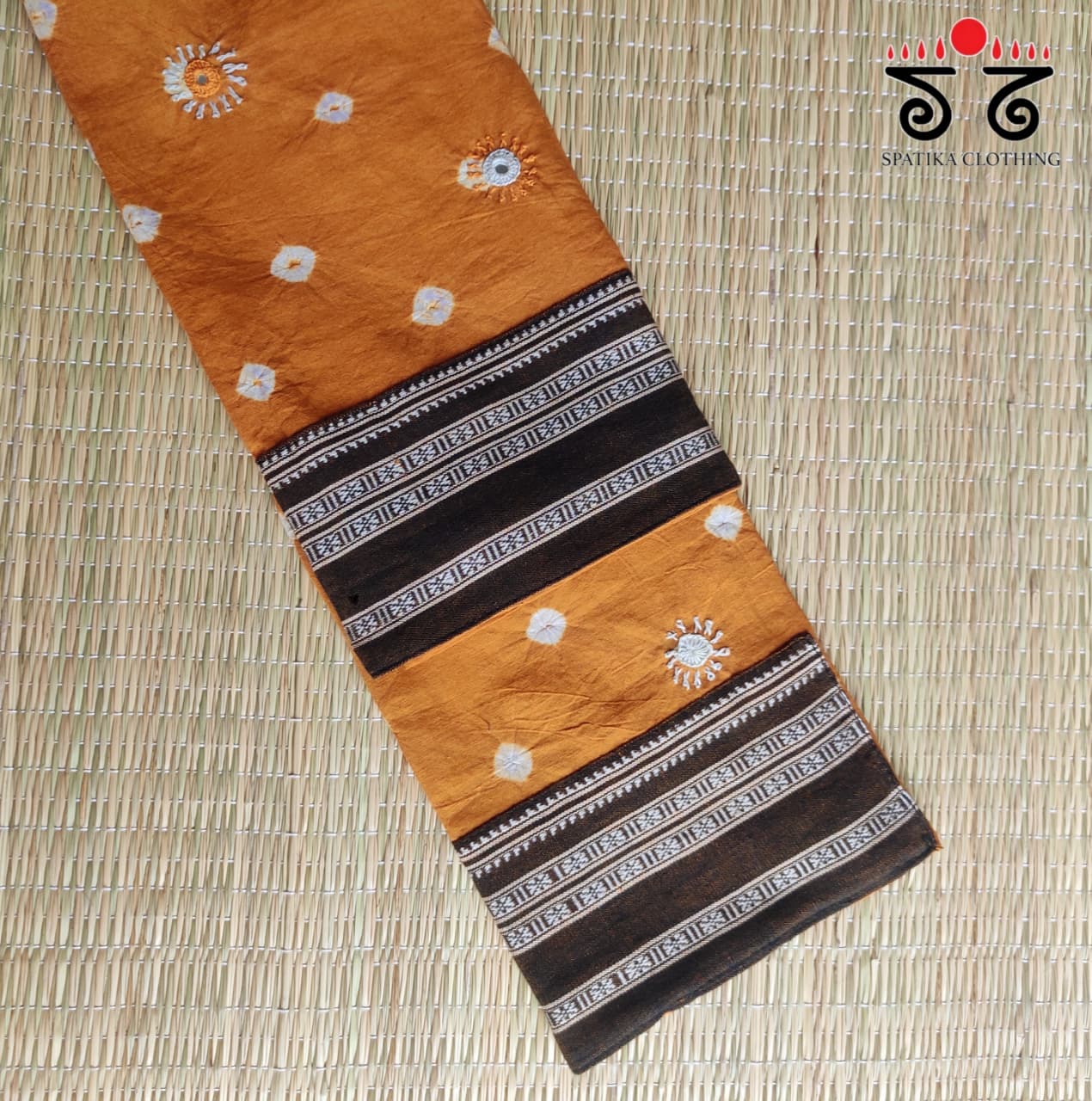Banjara Hand Embroidered Bandhani Blouse Fabric