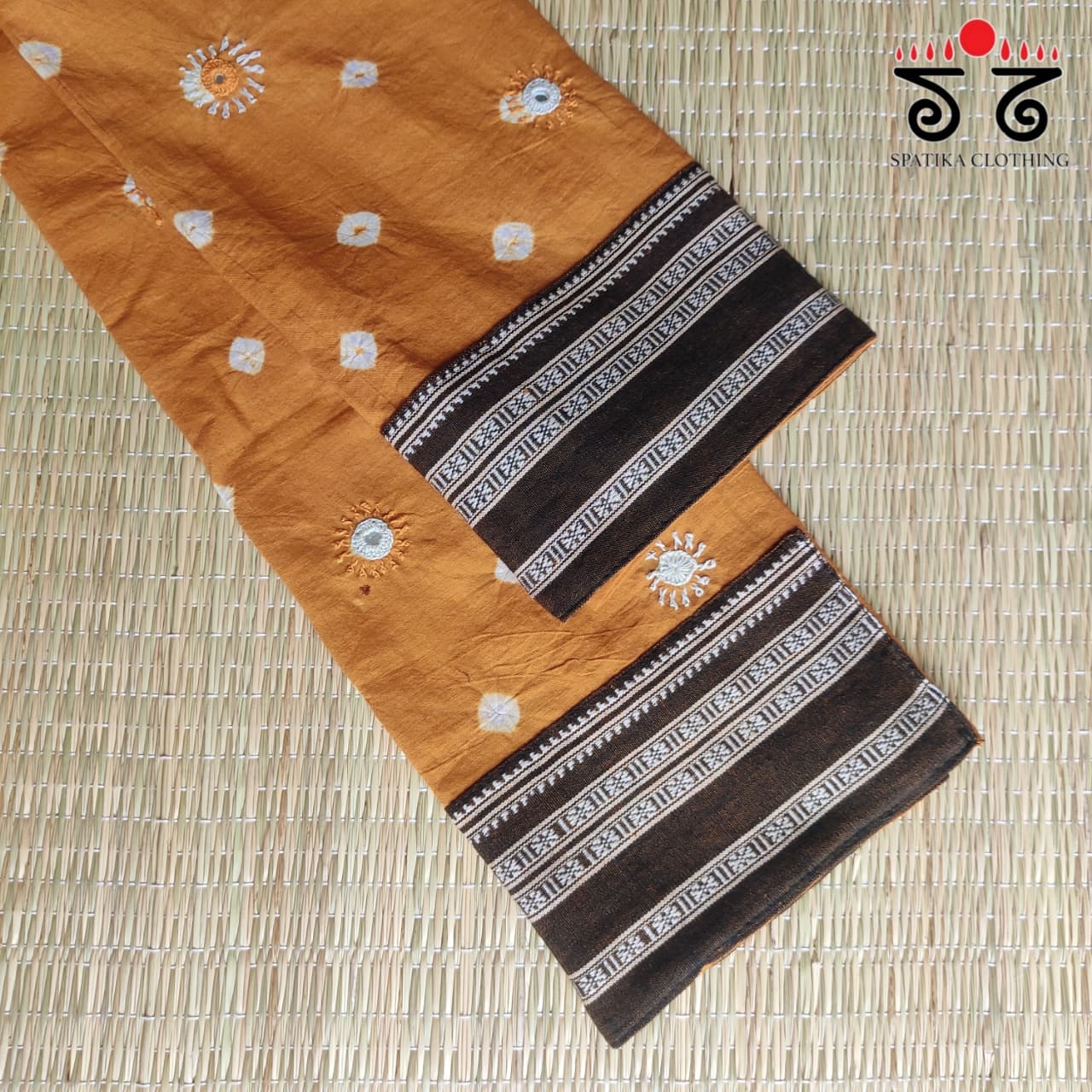 Banjara Hand Embroidered Bandhani Blouse Fabric
