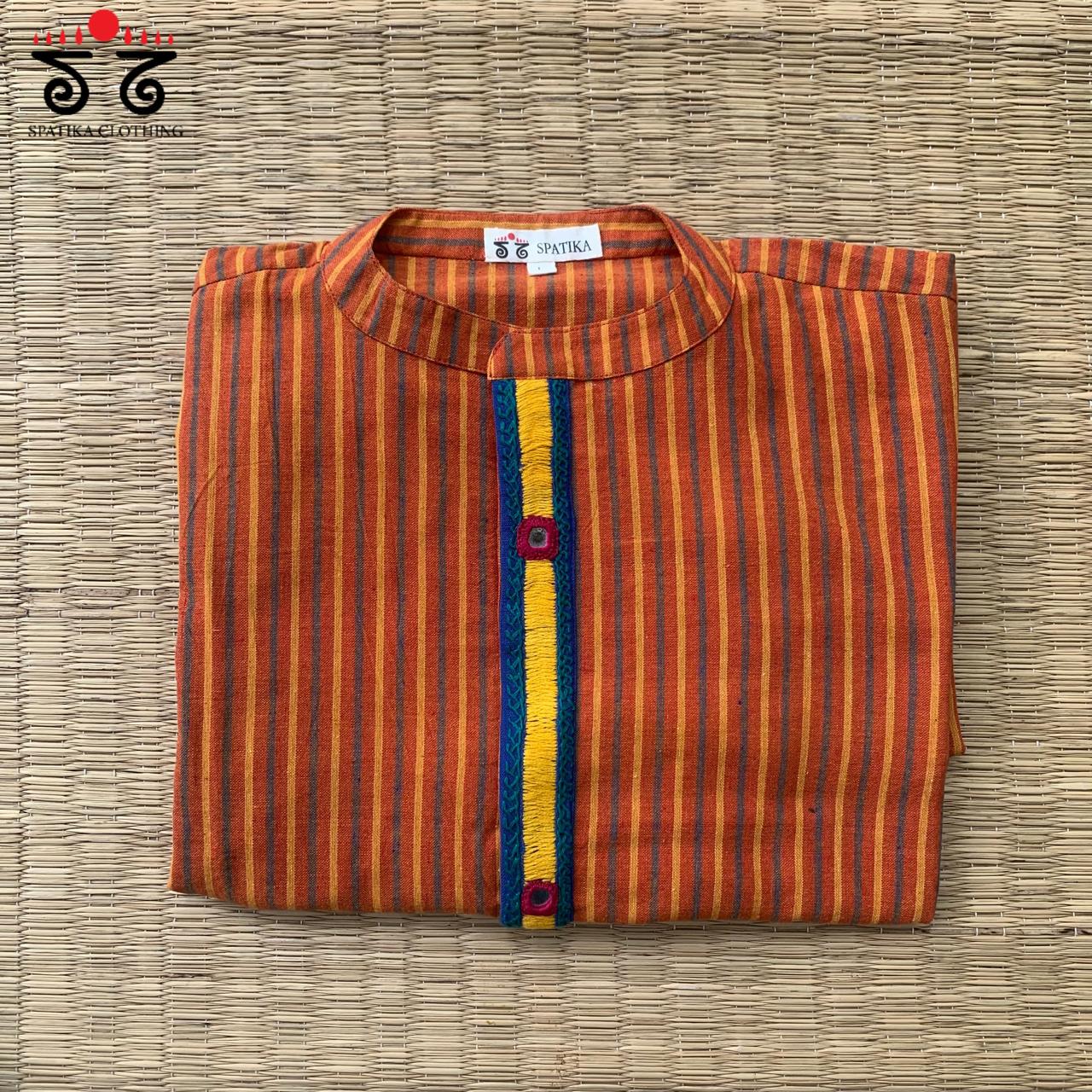 Men's Handwoven Cotton Kurta
