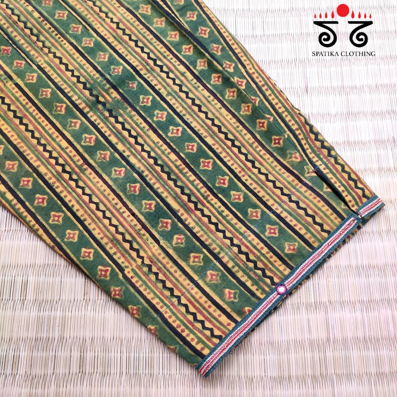 Ajrak Co-ord Set - Green!