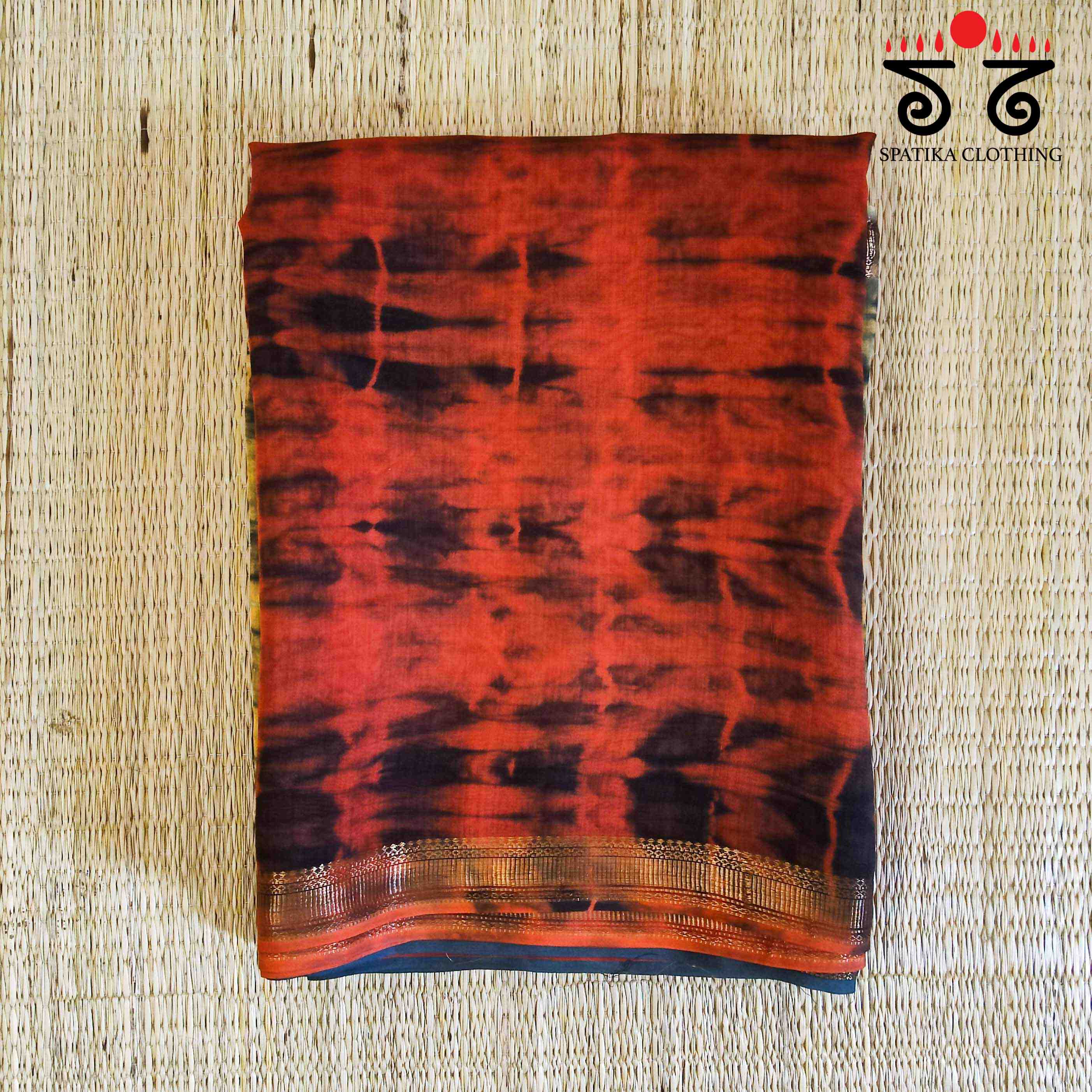 Leheriya on Maheswari silk cotton Saree- New!