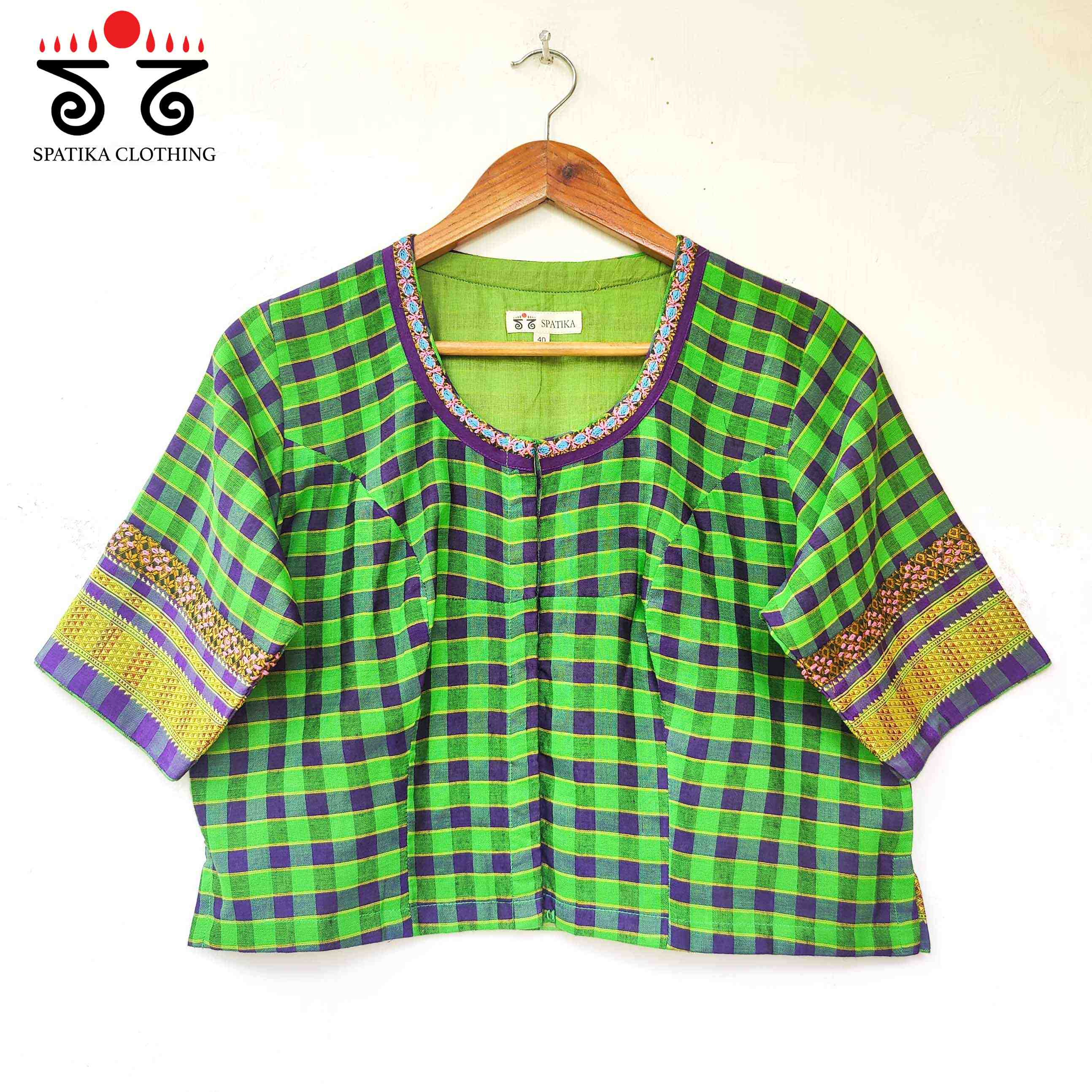 Annapakshi - Pen Kalamkari Croptop