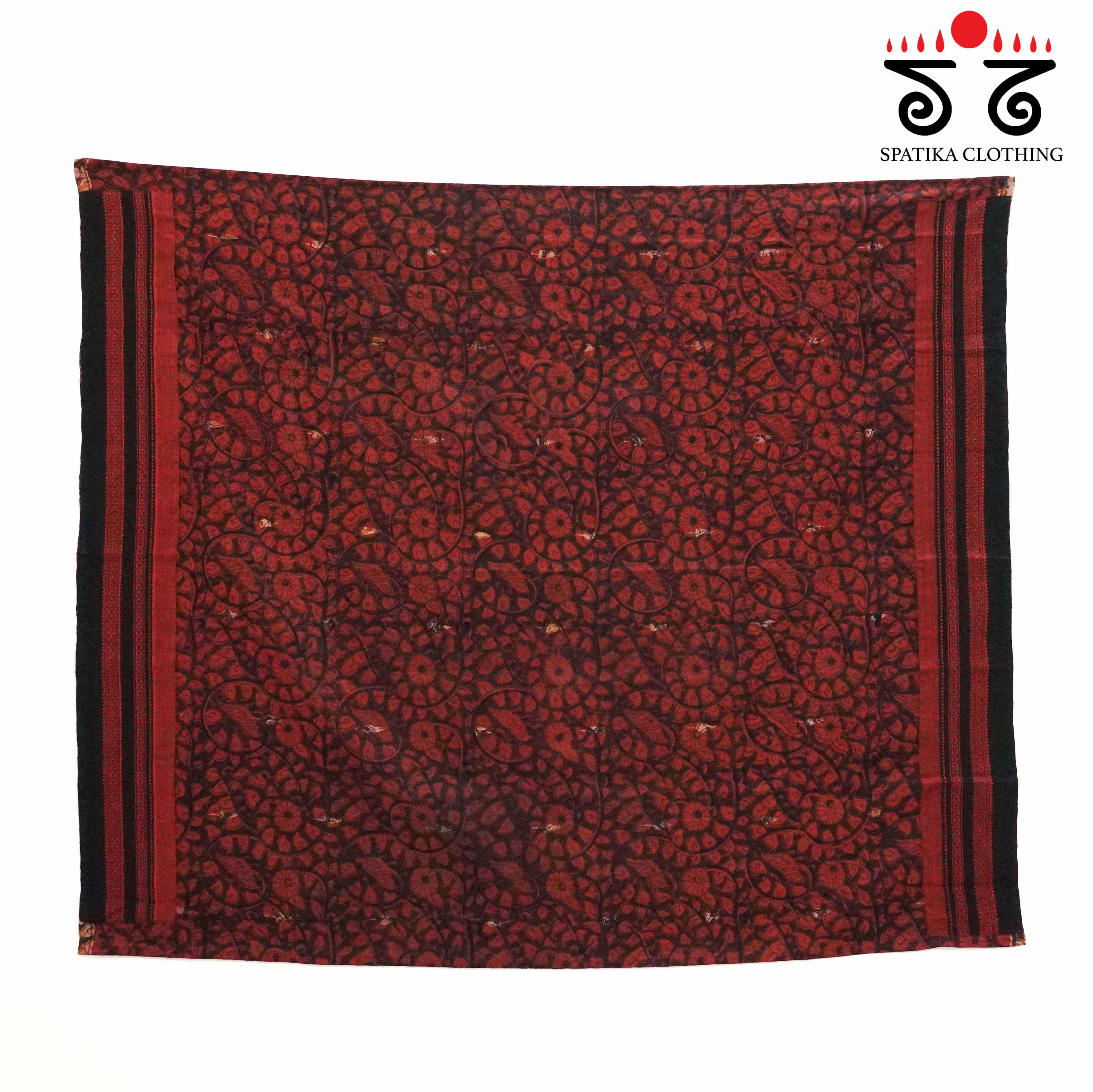 Ilkal Handwoven Cotton Saree - Pen Kalamkari Blouse