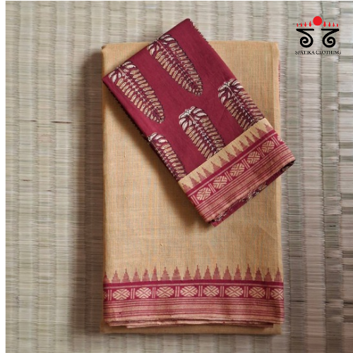 Ponduru Handspun Cotton Saree - With Special Blouse