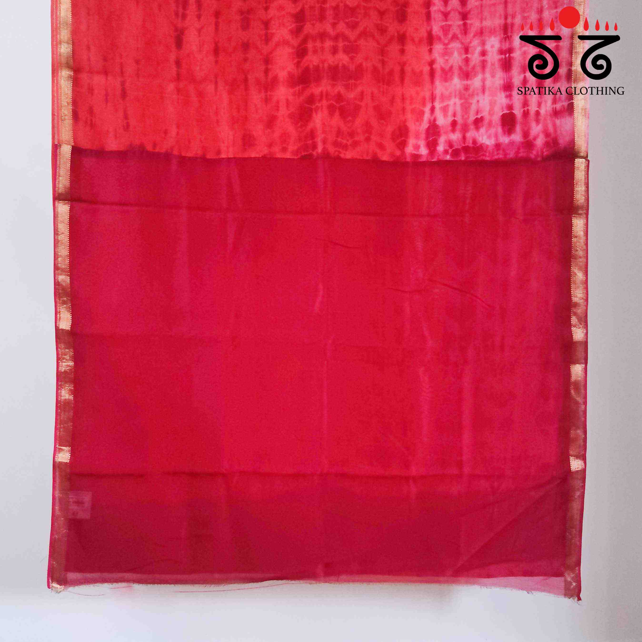 Leheriya on Maheswari silk cotton Saree- New!
