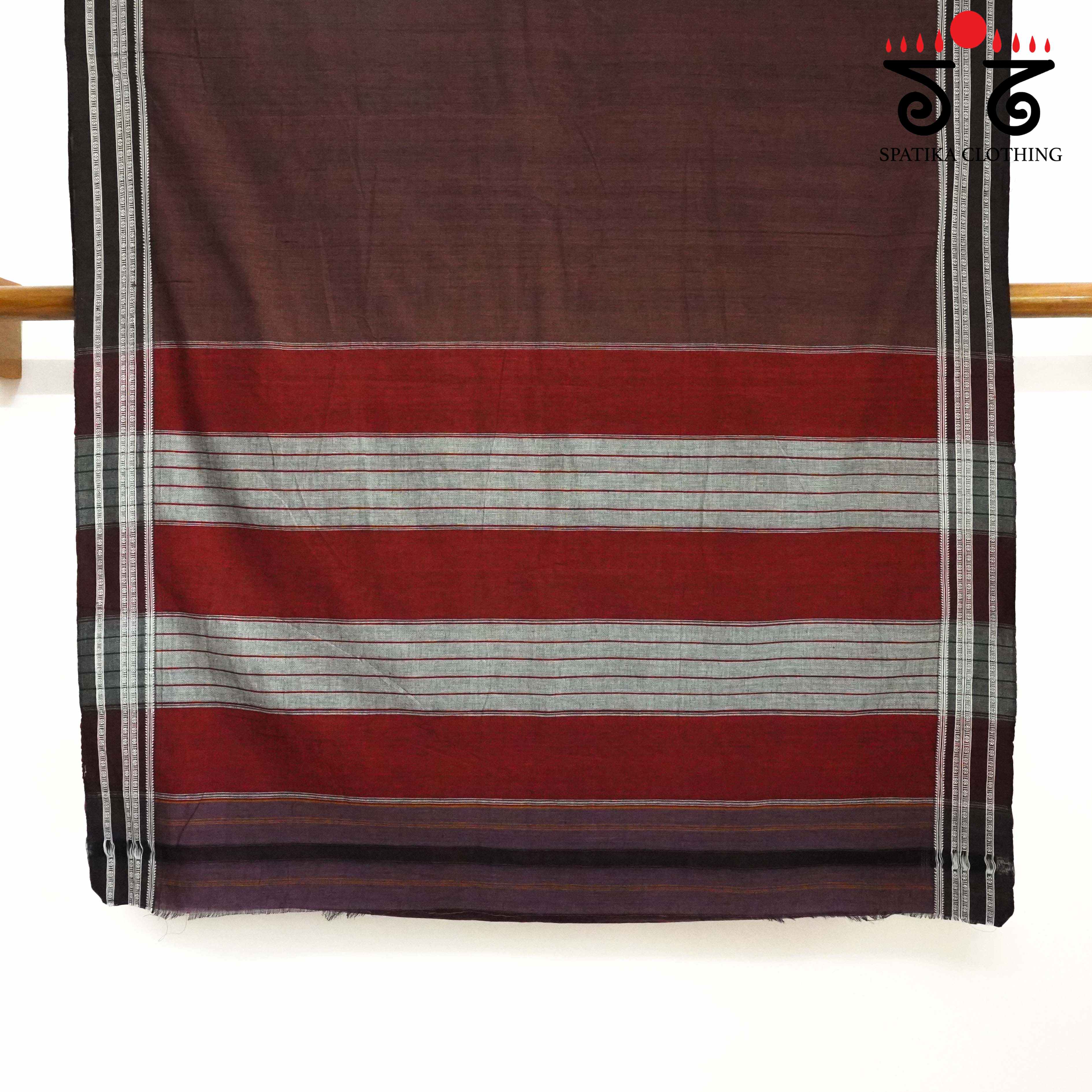 Ilkal Handwoven Cotton Saree - Pen Kalamkari Blouse
