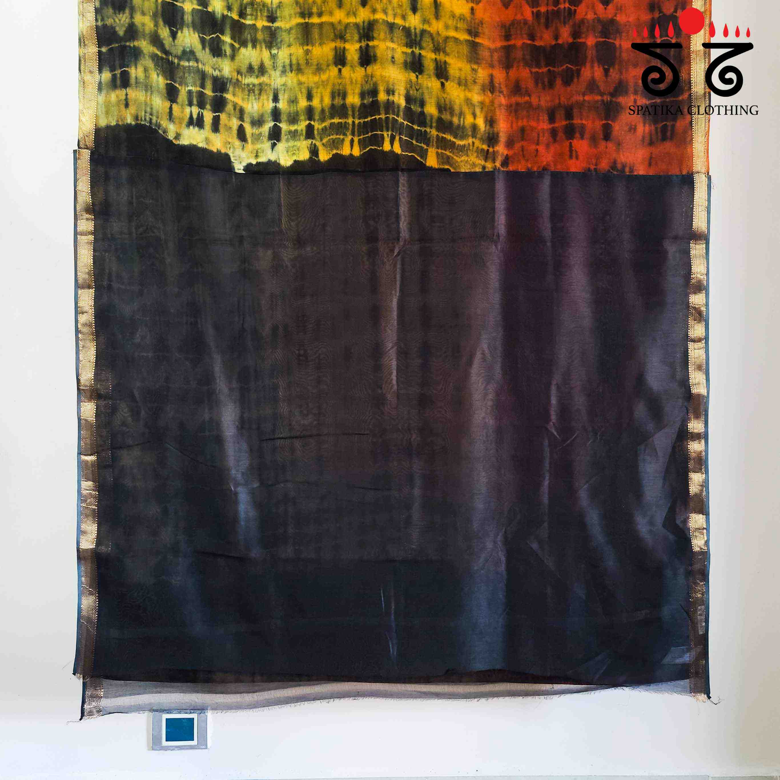 Leheriya on Maheswari silk cotton Saree- New!