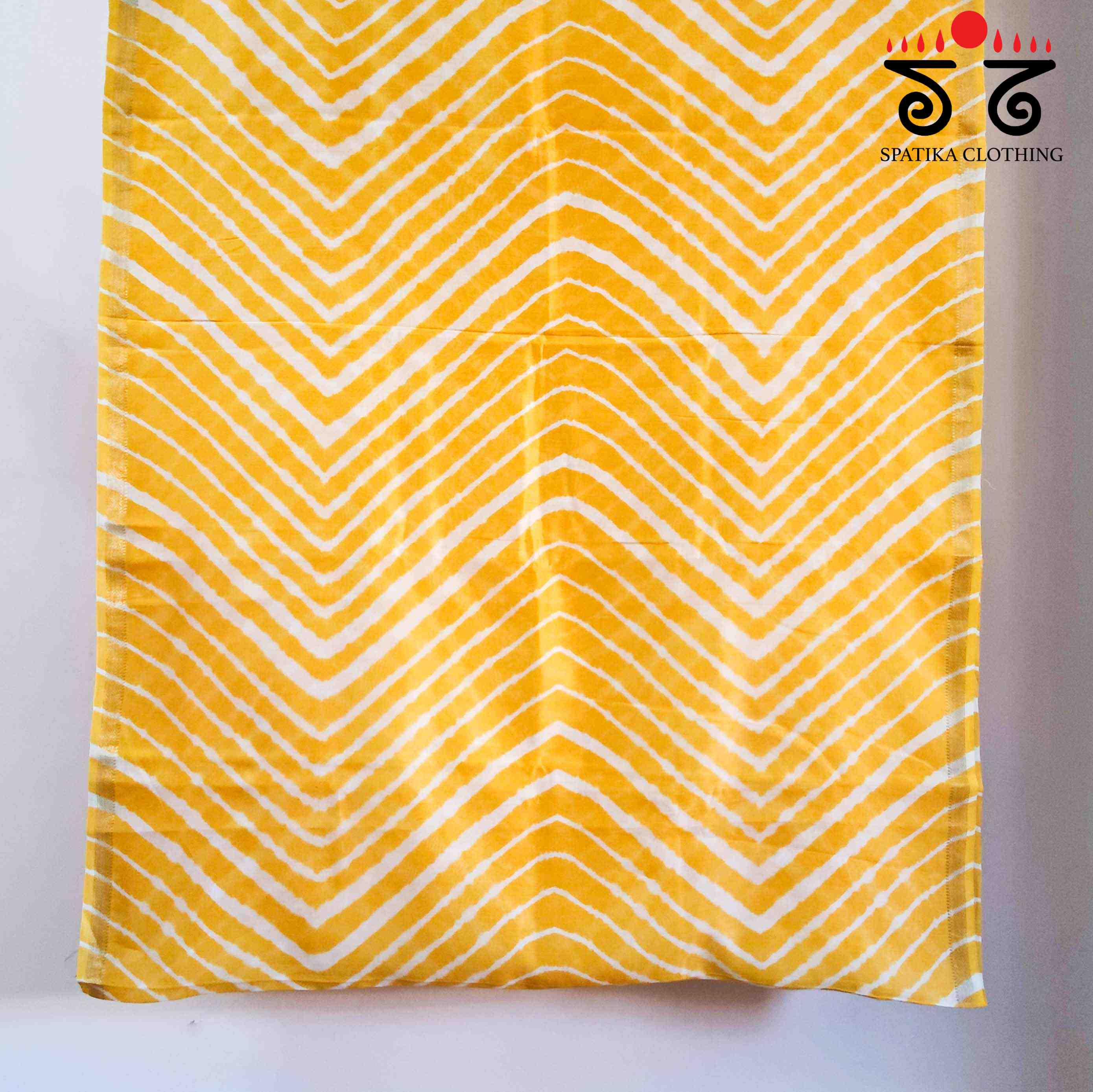 Leheriya on Maheswari silk cotton Saree- New!